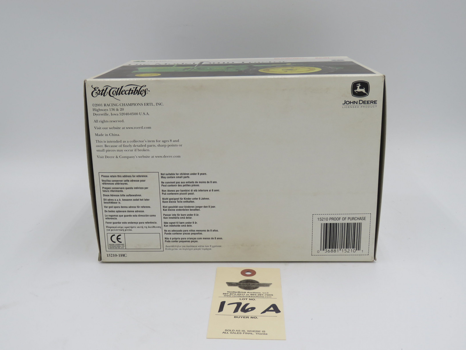 2001 ERTL PRECISION CLASSICS 20 THE MODEL 3010 TRACTOR METAL DIECAST  1/16 SCALE - Image 6