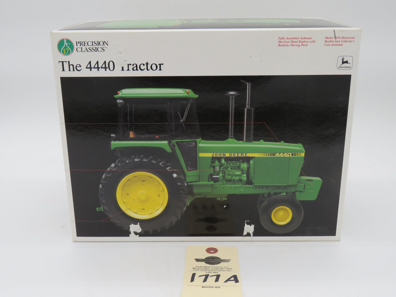 ERTL PRECISION CLASSICS 17 THE 4440 TRACTOR JD METAL DIECAST ERTL 1/16 SCALE  NIB - Image 1