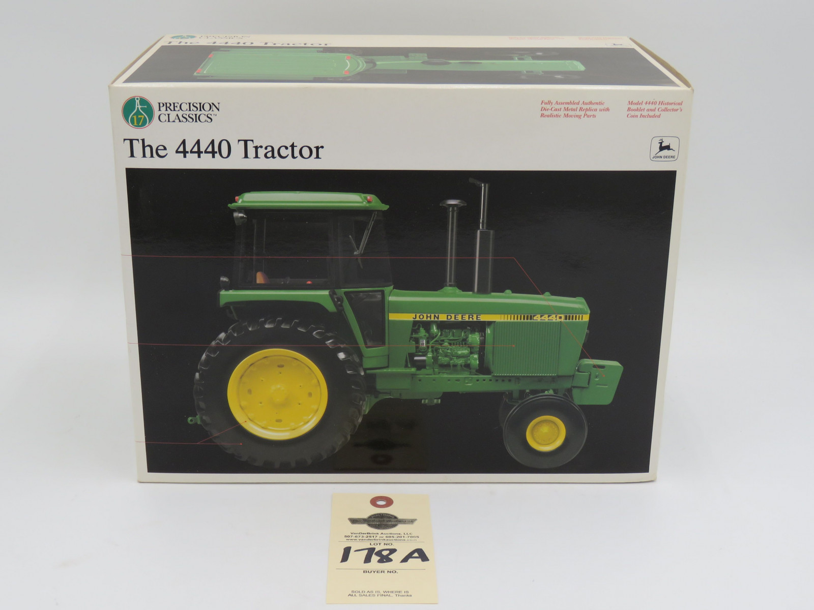 2001 ERTL PRECISION CLASSICS 17 THE 4440 TRACTOR JD METAL DIECAST 1/16 SCALE  NIB - Image 1