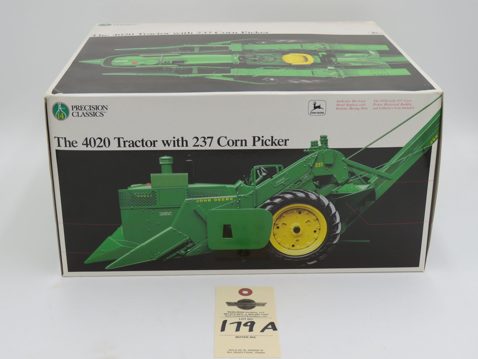 ERTL PRECISION CLASSICS 14 THE 4020 TRACTOR WITH 237 CORN PICKER 1/16 SCALE  NIB - Image 1