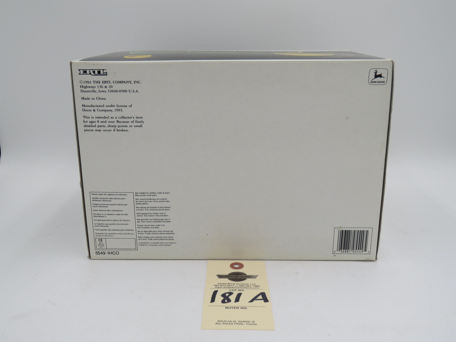1993 ERTL PRECISION CLASSICS 4 THE POWER SHIFT 4020 TRACTOR JD DIE CAST METAL NIB 1/16 SCALE - Image 5