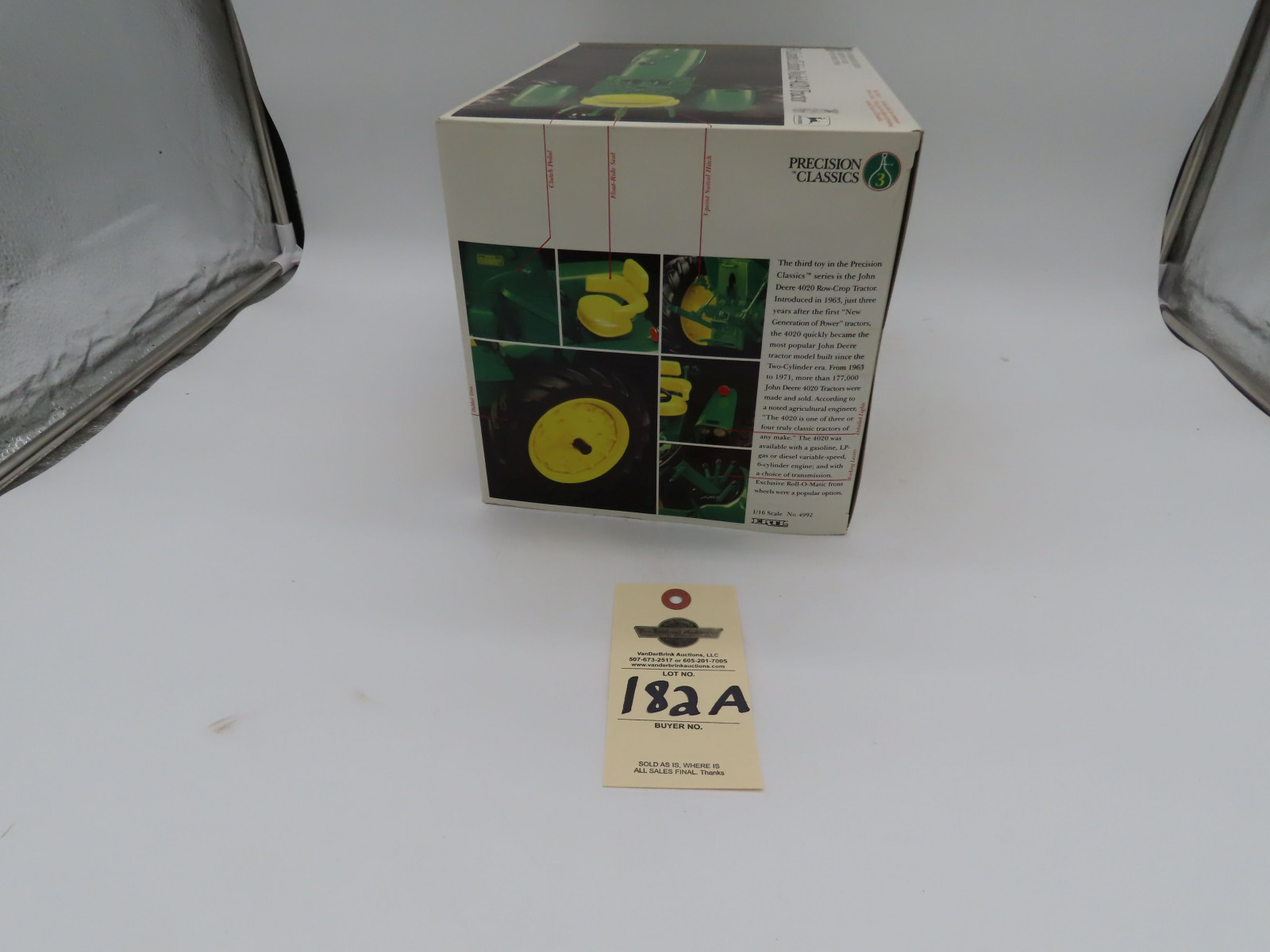 ERTL FFA COMMEMORATIVE EDTION JD FFA LIMITED EDITION MODEL 4020 TRACTOR NIB METAL DIECAST 1/16 SCALE NIB - Image 3