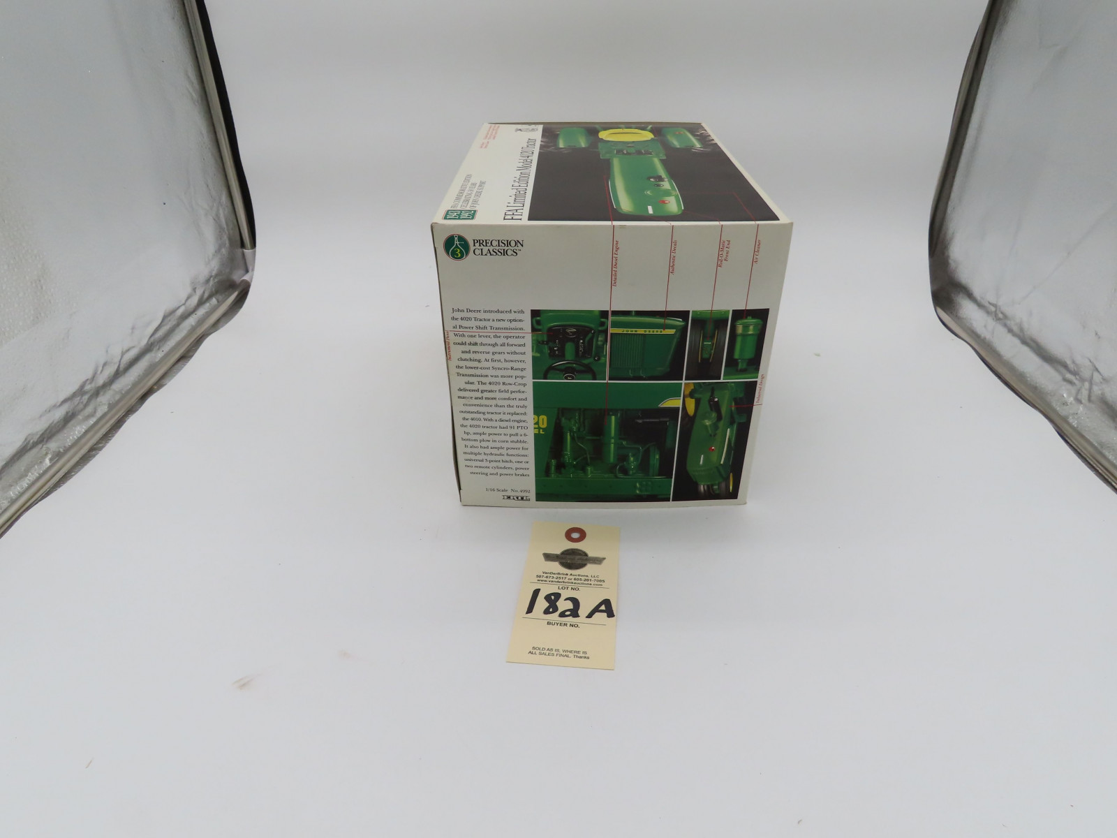 ERTL FFA COMMEMORATIVE EDTION JD FFA LIMITED EDITION MODEL 4020 TRACTOR NIB METAL DIECAST 1/16 SCALE NIB - Image 5