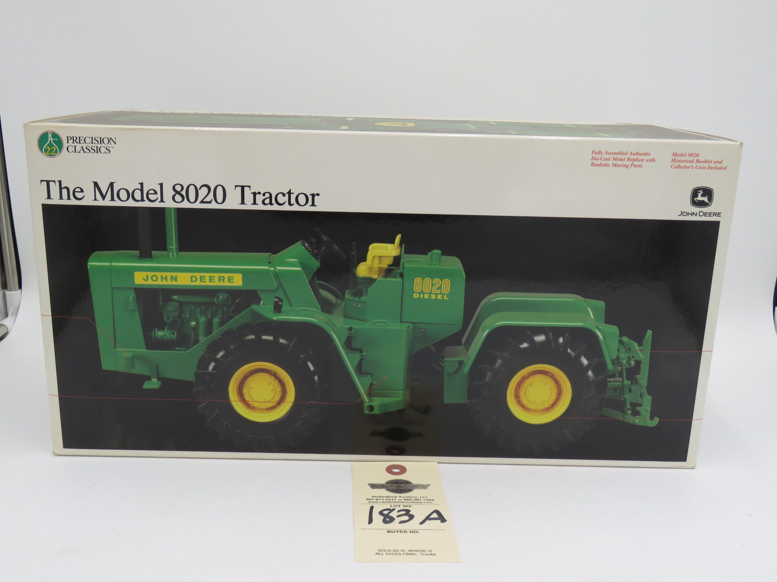 ERTL PRECISION CLASSICS 22 THE MODEL 8020 JD TRACTOR 1/16 SCALE NO.15365 NIB - Image 1