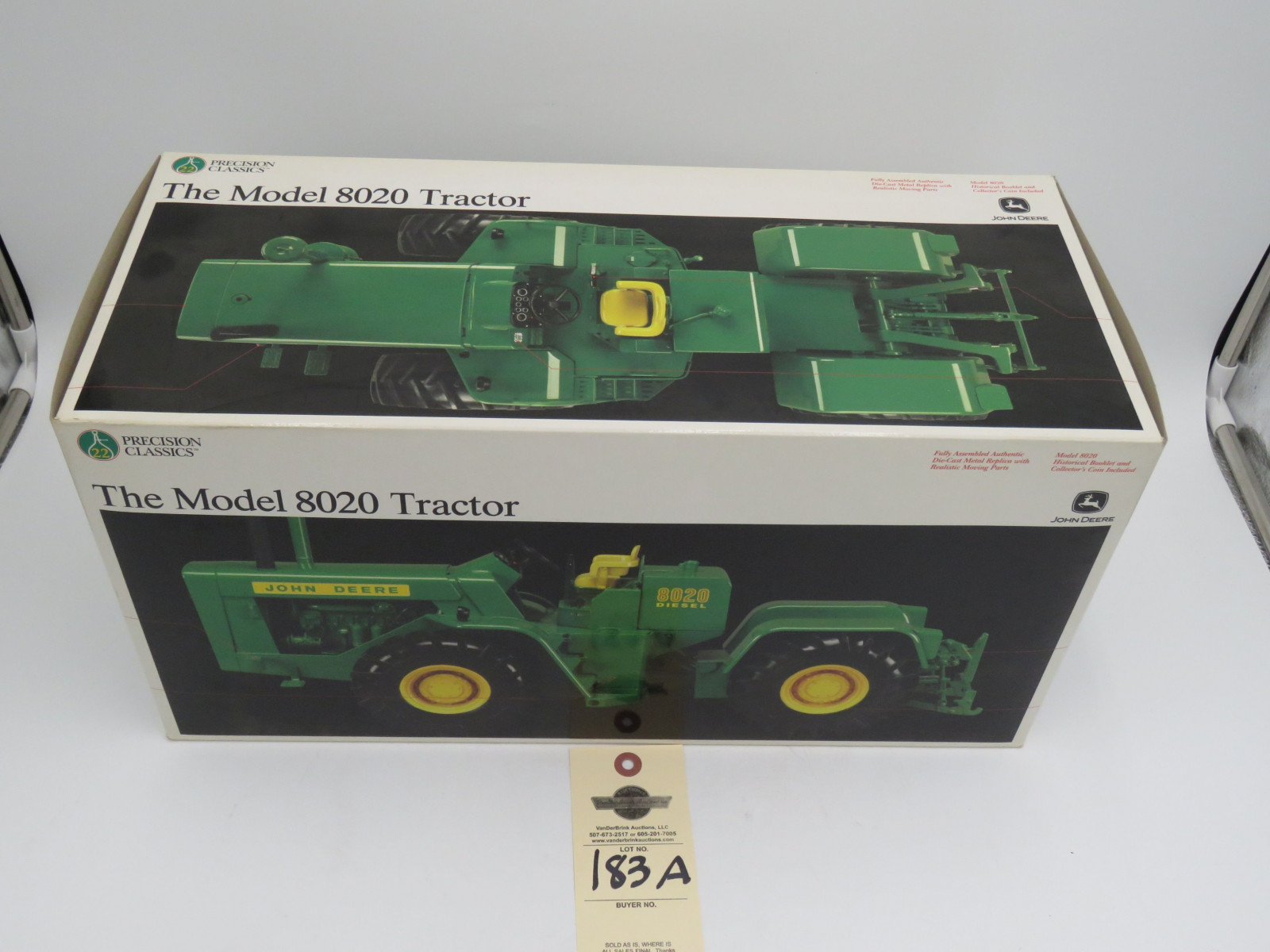 ERTL PRECISION CLASSICS 22 THE MODEL 8020 JD TRACTOR 1/16 SCALE NO.15365 NIB - Image 2