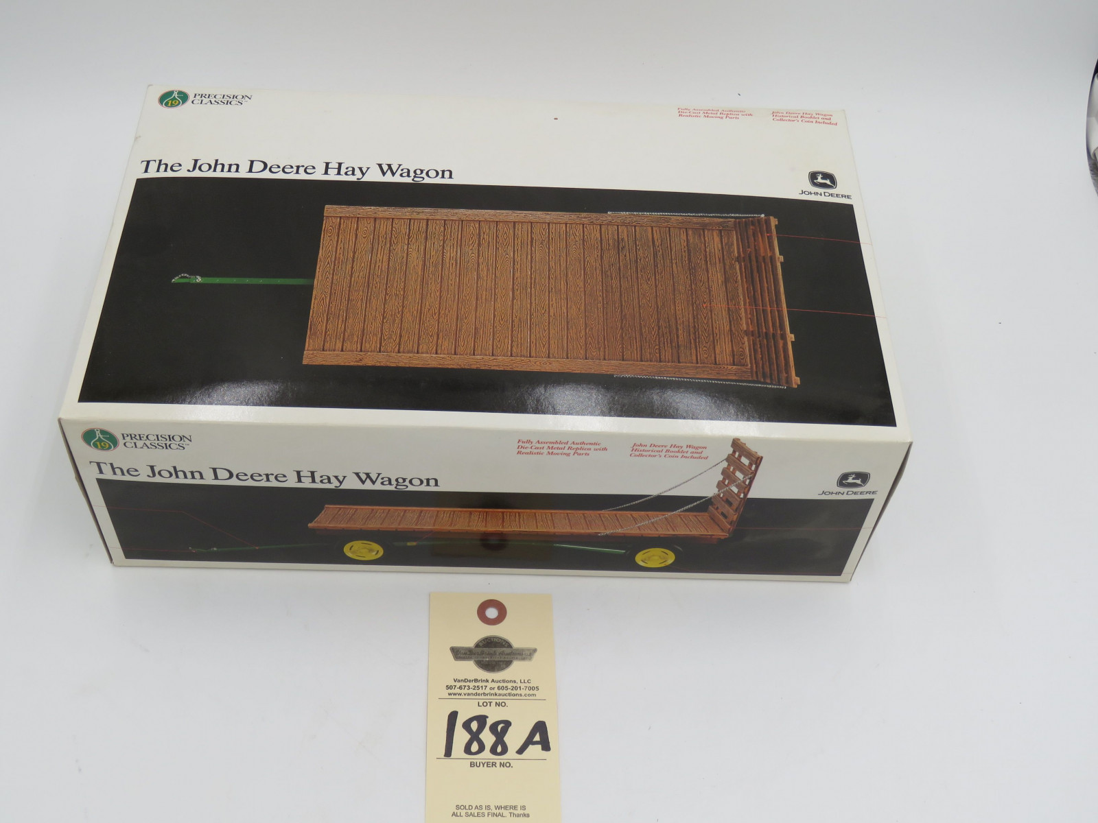 ERTL PRECISION CLASSICS THE JOHN DEERE HAY WAGON METAL DIECAST 1/16 SCALE NO NIB - Image 2