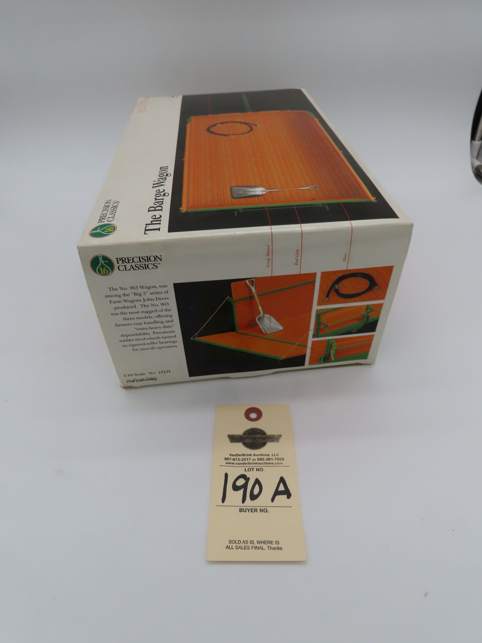 ERTL PRECISION CLASSICS 16 THE BARGE WAGON JD METAL DIECAST 1/16 SCALE NIB - Image 5