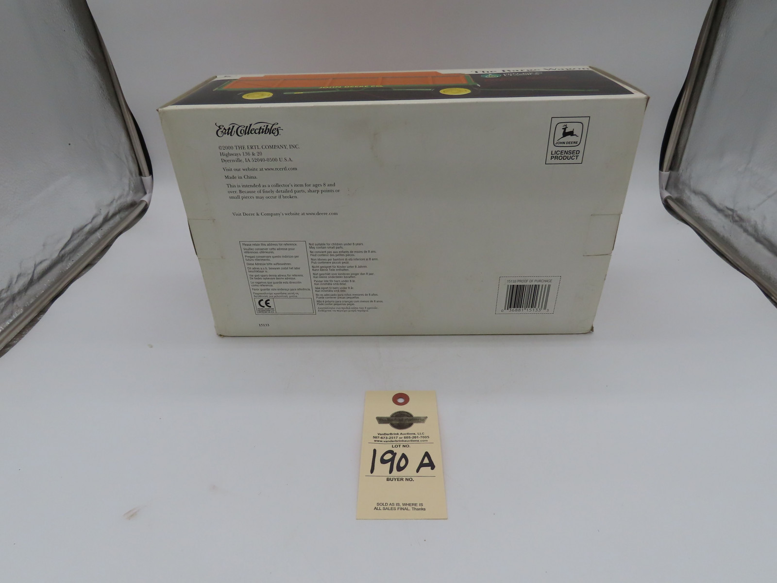 ERTL PRECISION CLASSICS 16 THE BARGE WAGON JD METAL DIECAST 1/16 SCALE NIB - Image 6