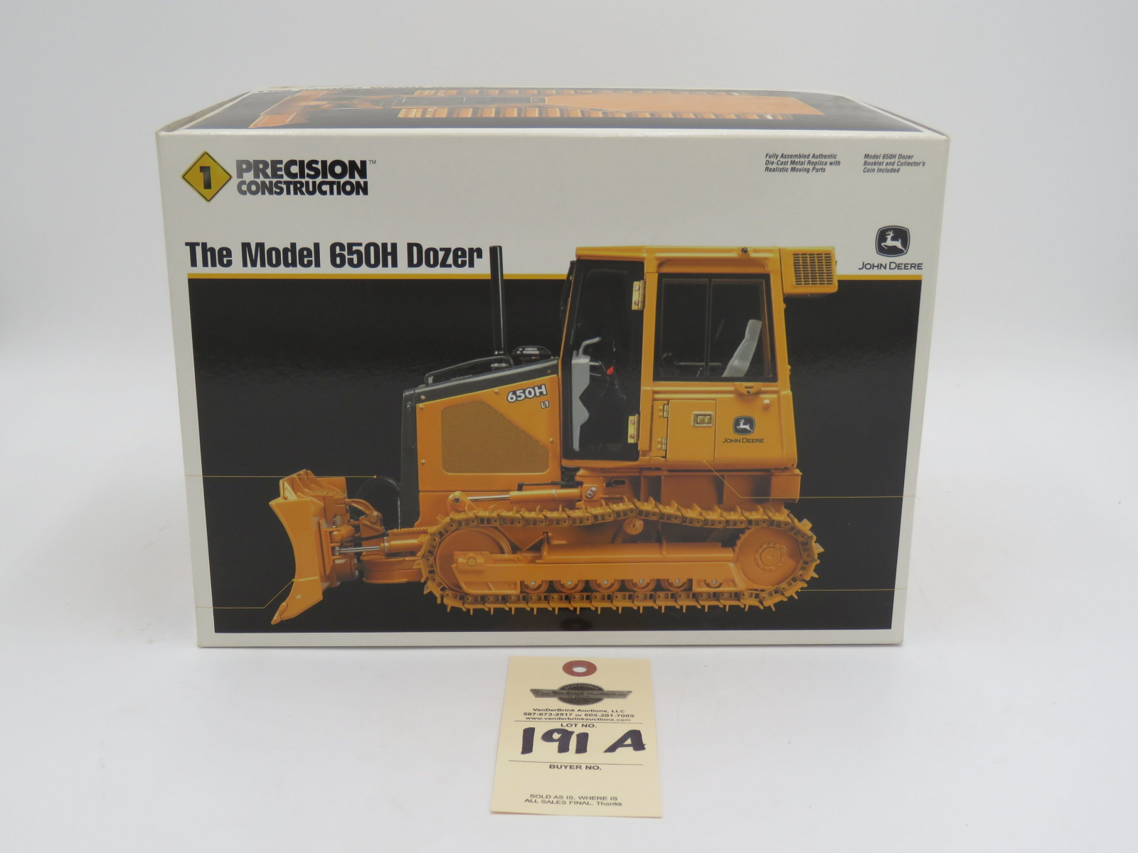 2002 ERTL PRECISION CONSTRUCTION 1 THE MODEL 650H DOZER METAL DIECAST 1/16 SCALE NIB - Image 1