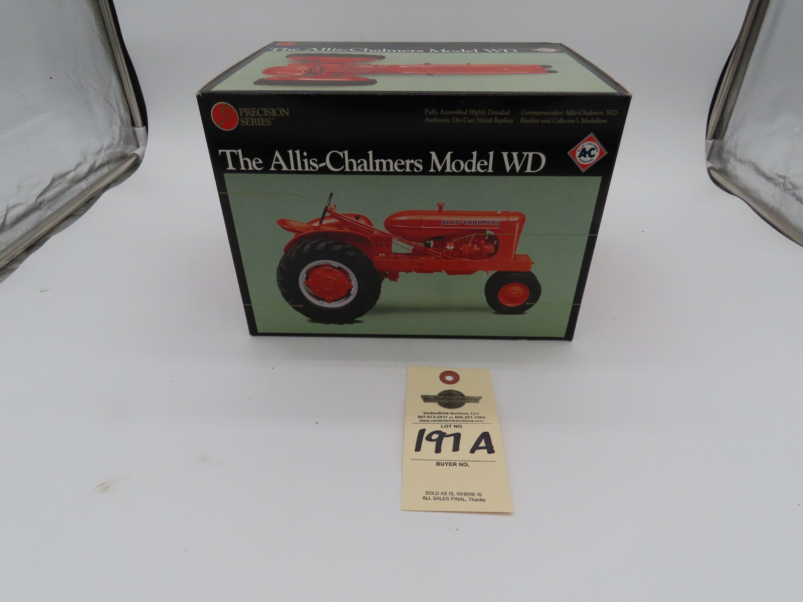 the Ertl Company 1/16th Scale Precision Series The Allis Chalmers Model WD Die-Cast NIB with Commemorative Booklet and Collector's Medallion made in Dyersville, IA - Image 1