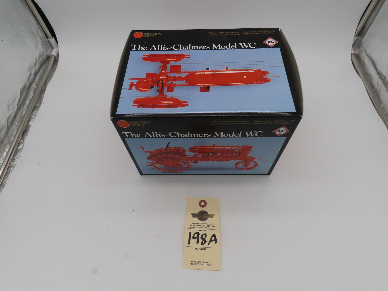 The Ertl Company 1/16th Scale Precision Series The Allis Chalmers Model WC Tractor with commemorative Booklet and collector's medallion NIB - Image 2