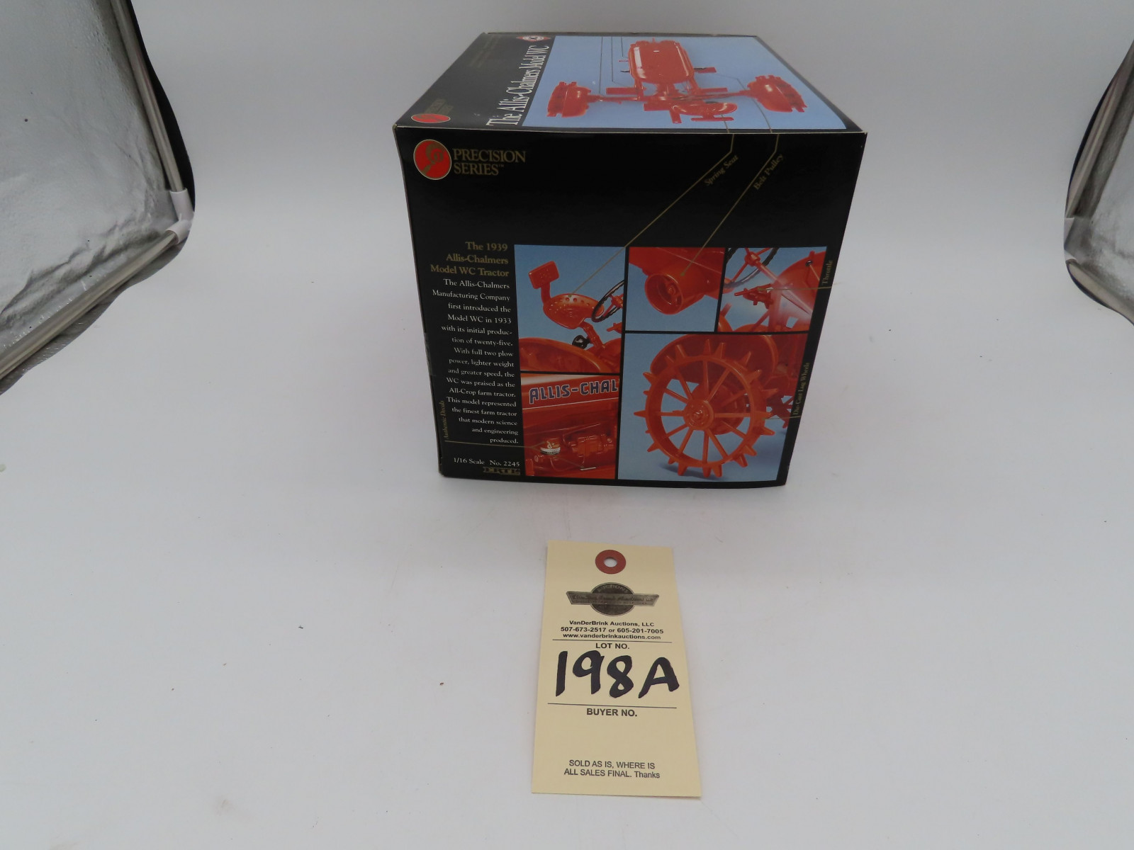 The Ertl Company 1/16th Scale Precision Series The Allis Chalmers Model WC Tractor with commemorative Booklet and collector's medallion NIB - Image 3