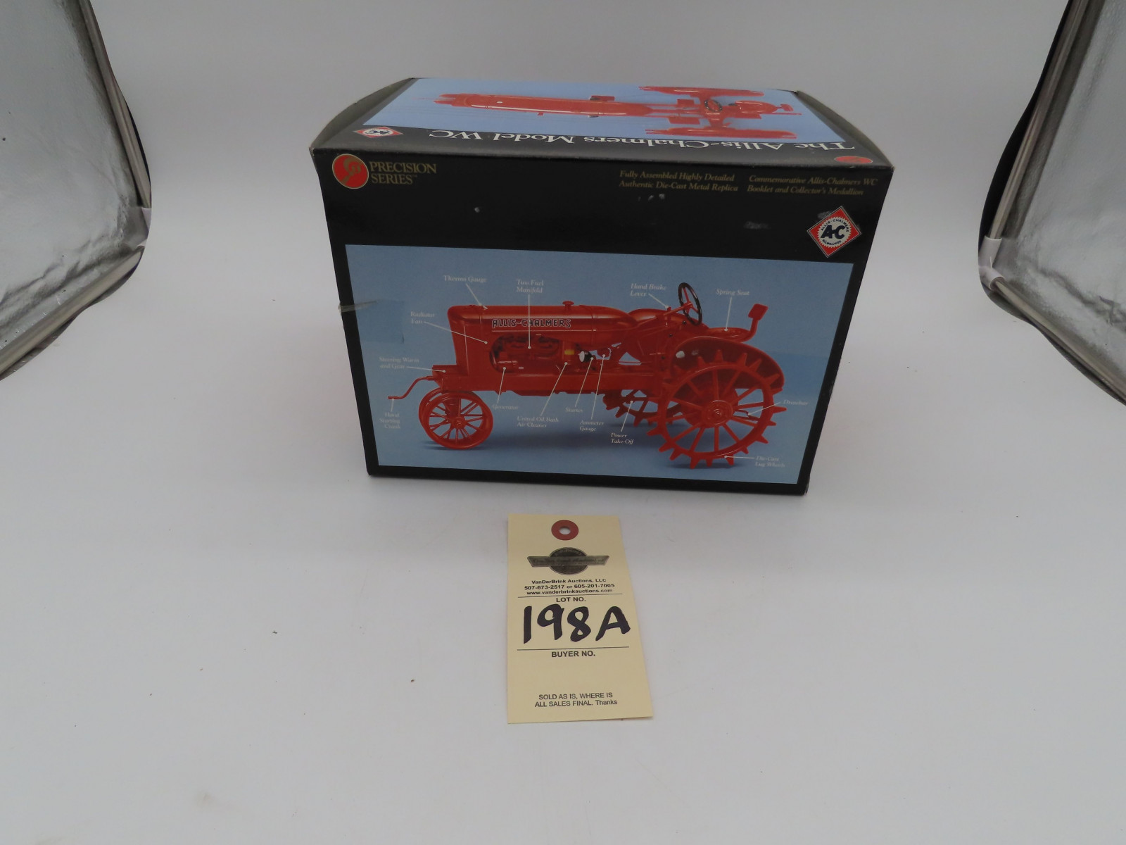 The Ertl Company 1/16th Scale Precision Series The Allis Chalmers Model WC Tractor with commemorative Booklet and collector's medallion NIB - Image 4