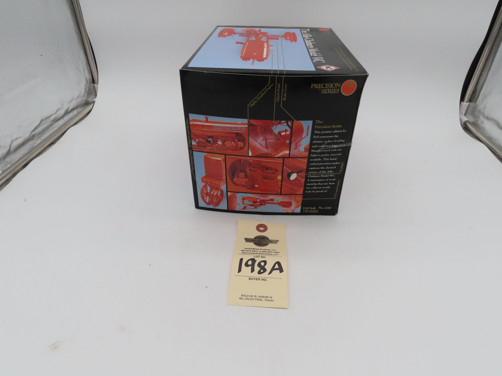 The Ertl Company 1/16th Scale Precision Series The Allis Chalmers Model WC Tractor with commemorative Booklet and collector's medallion NIB - Image 5