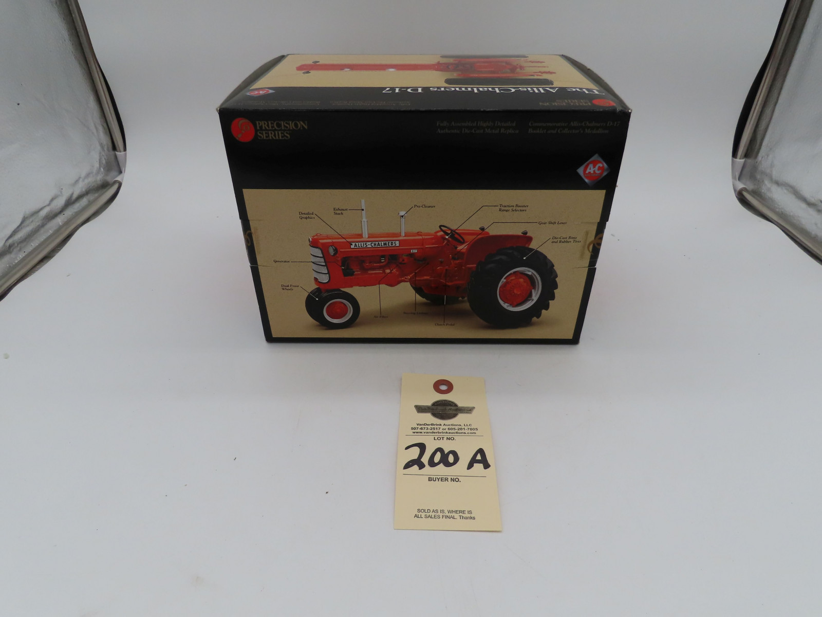 2000 Ertl Precision Series 1/16th Scale NIB the Allis Chalmers D-17 Die-Cast Tractor with Commemorative Booklet and Medallin - Image 1