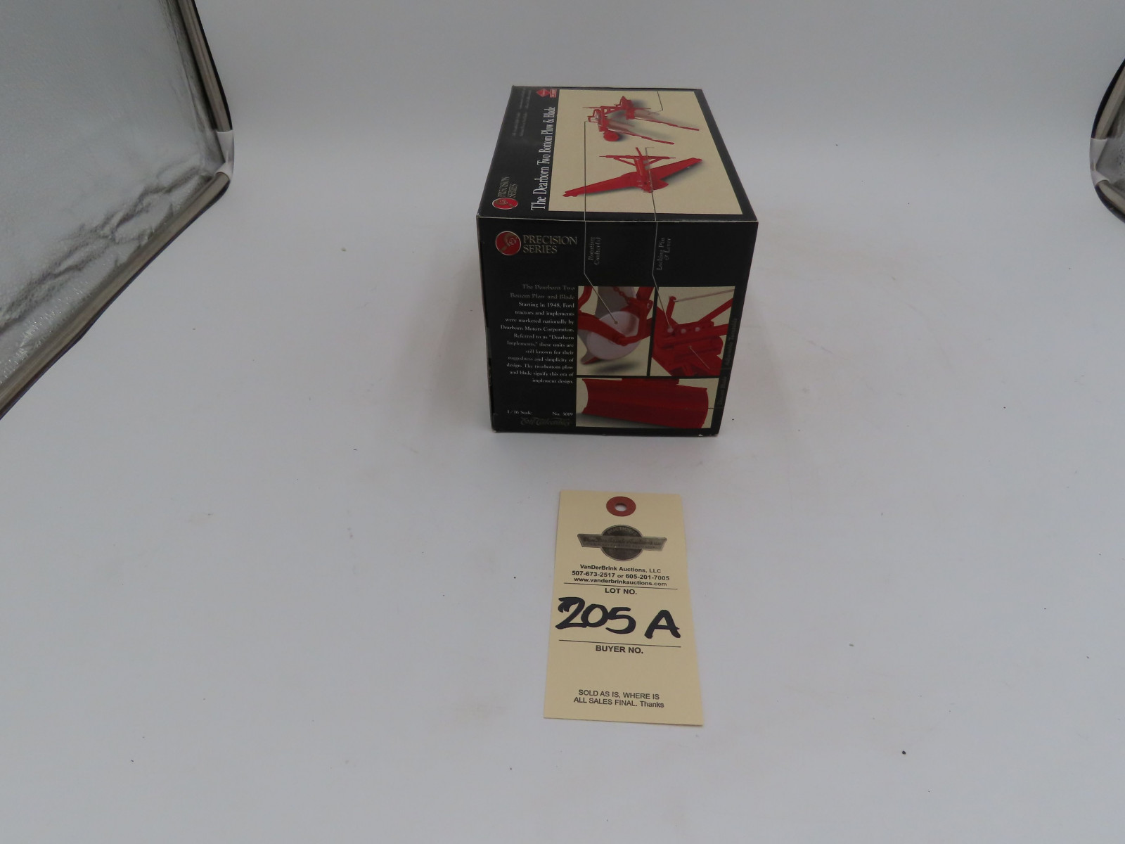 1996 Ertl Precision Series 1/16th Scale Die-Cast The Dearborn Two Bottom Plow and Blade NIB with Commemorative Ford Booklet and Collector's Medallion - Image 3