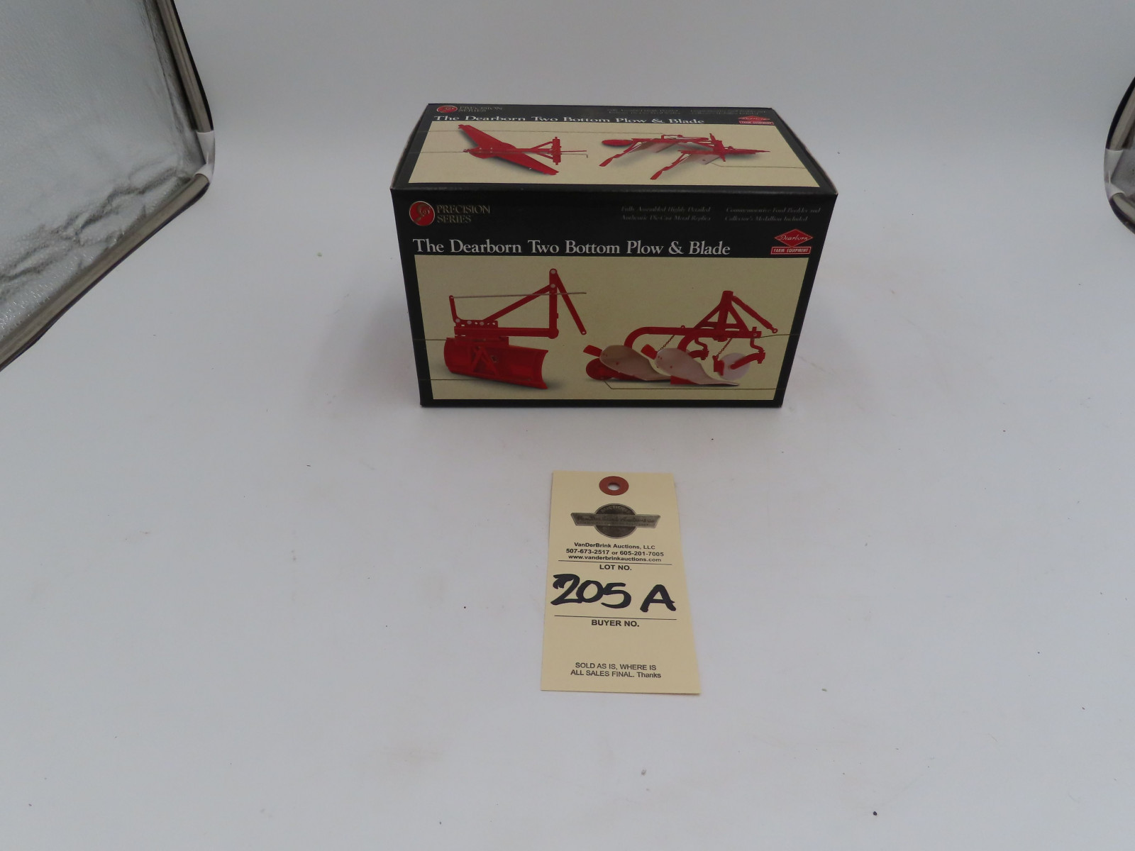 1996 Ertl Precision Series 1/16th Scale Die-Cast The Dearborn Two Bottom Plow and Blade NIB with Commemorative Ford Booklet and Collector's Medallion - Image 6