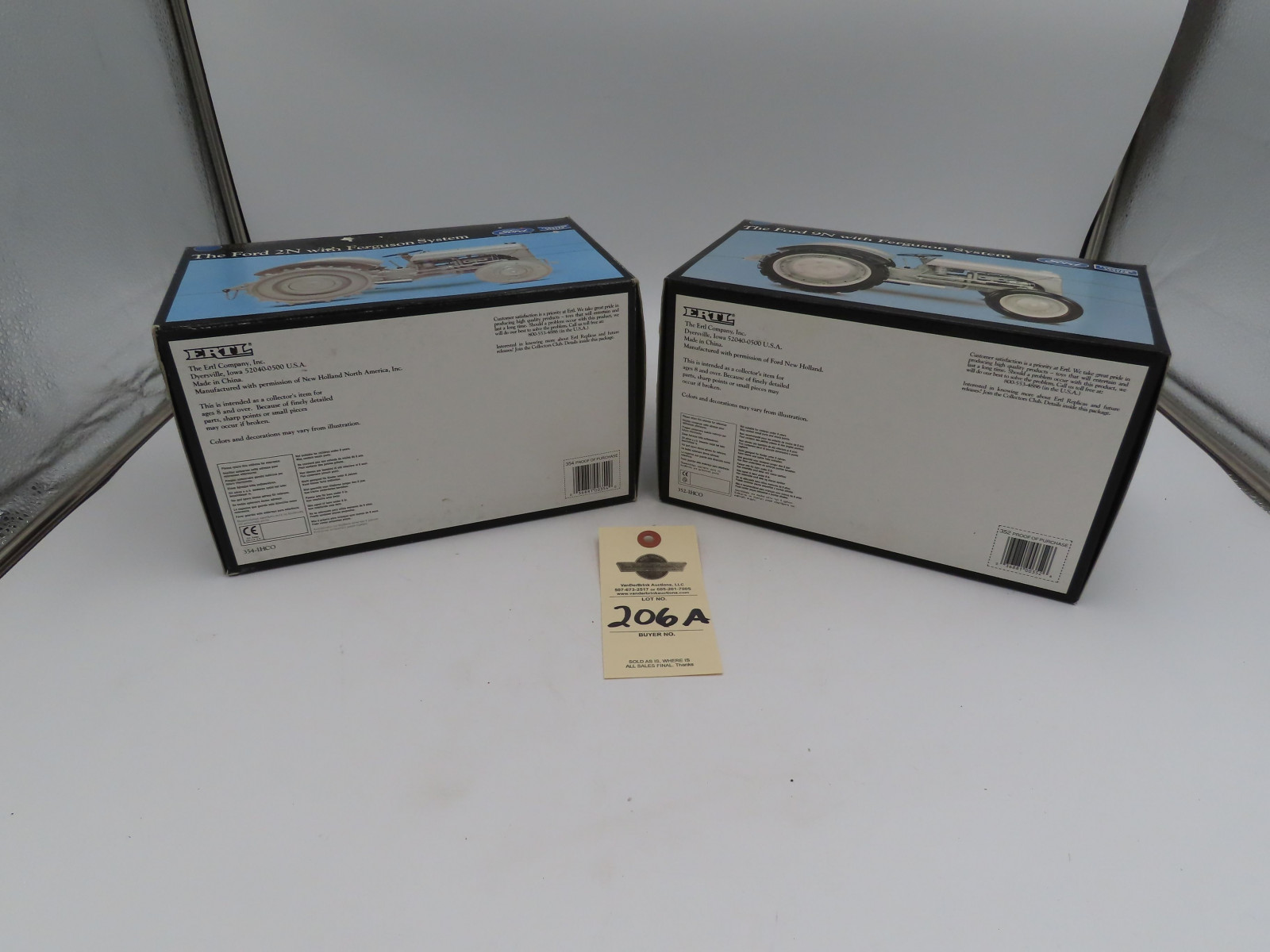 2-NIB Ertl Precision Series 1/16th Scale the Ford 2N with Ferguson System Tractors both NIB with Commemorative Booklet and Collector's Medalion - Image 6