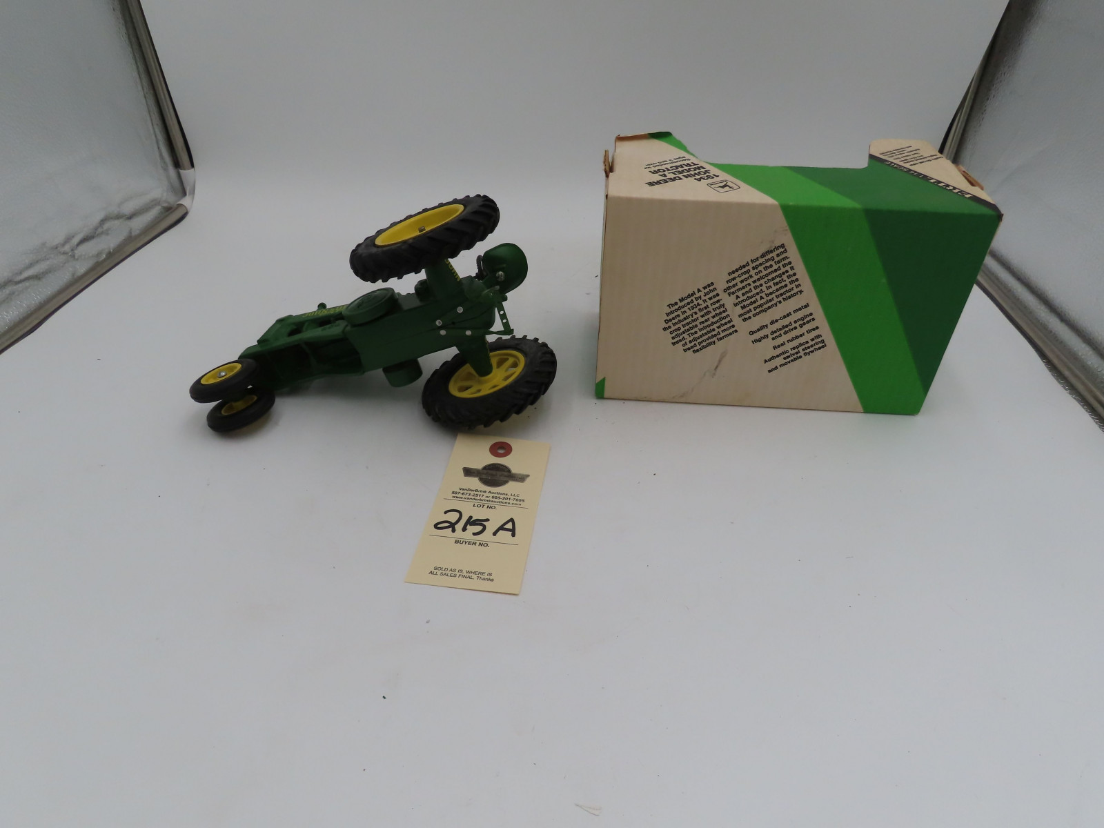 Ertl 1/16th Scale John Deere 1934 Model A no rear wheels and Cast John Deere Unstyled A John Deere - Image 5