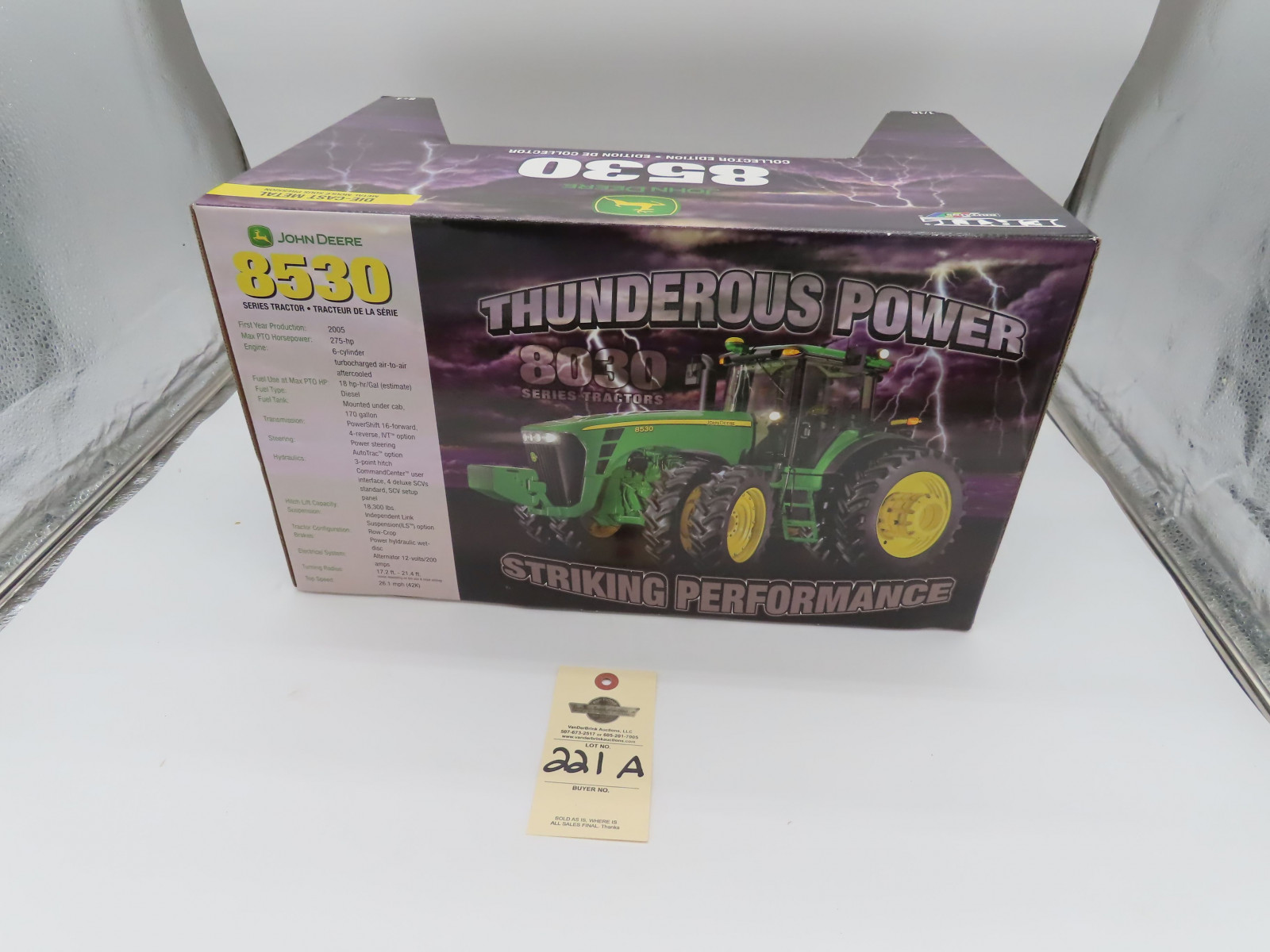 Ertl 2005 for John Deere Thunderous Power Series 8030 Series Tractors Die-Cast Tractor NIB 1/16th Scale - Image 4