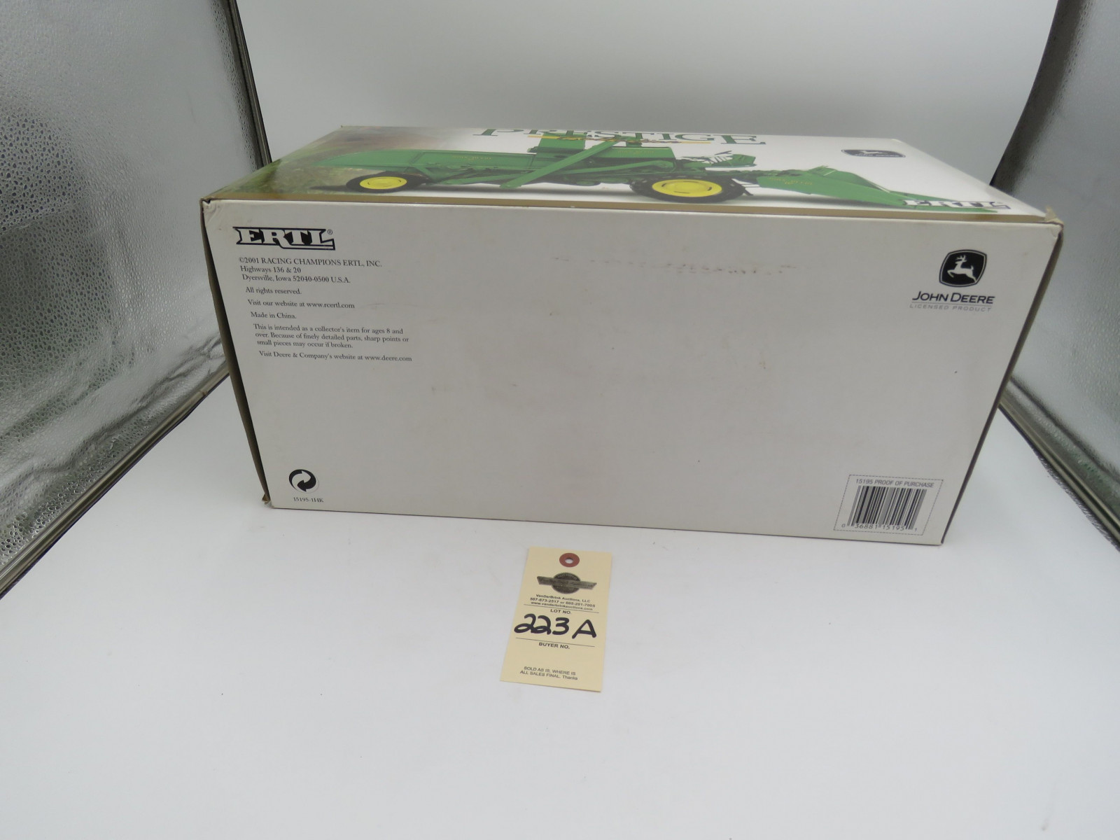 2001 Ertl for John Deere Prestige Collection 1/16th Scale John Deere 45 Combine NIB - Image 8