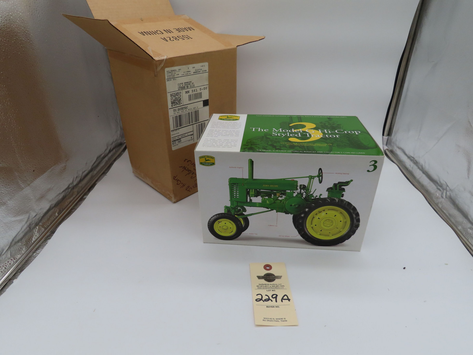 Ertl for John Deere 1/16th Scale Die-Cast The Model G Hi-Crop NIB and in opened Shipping package - Image 1