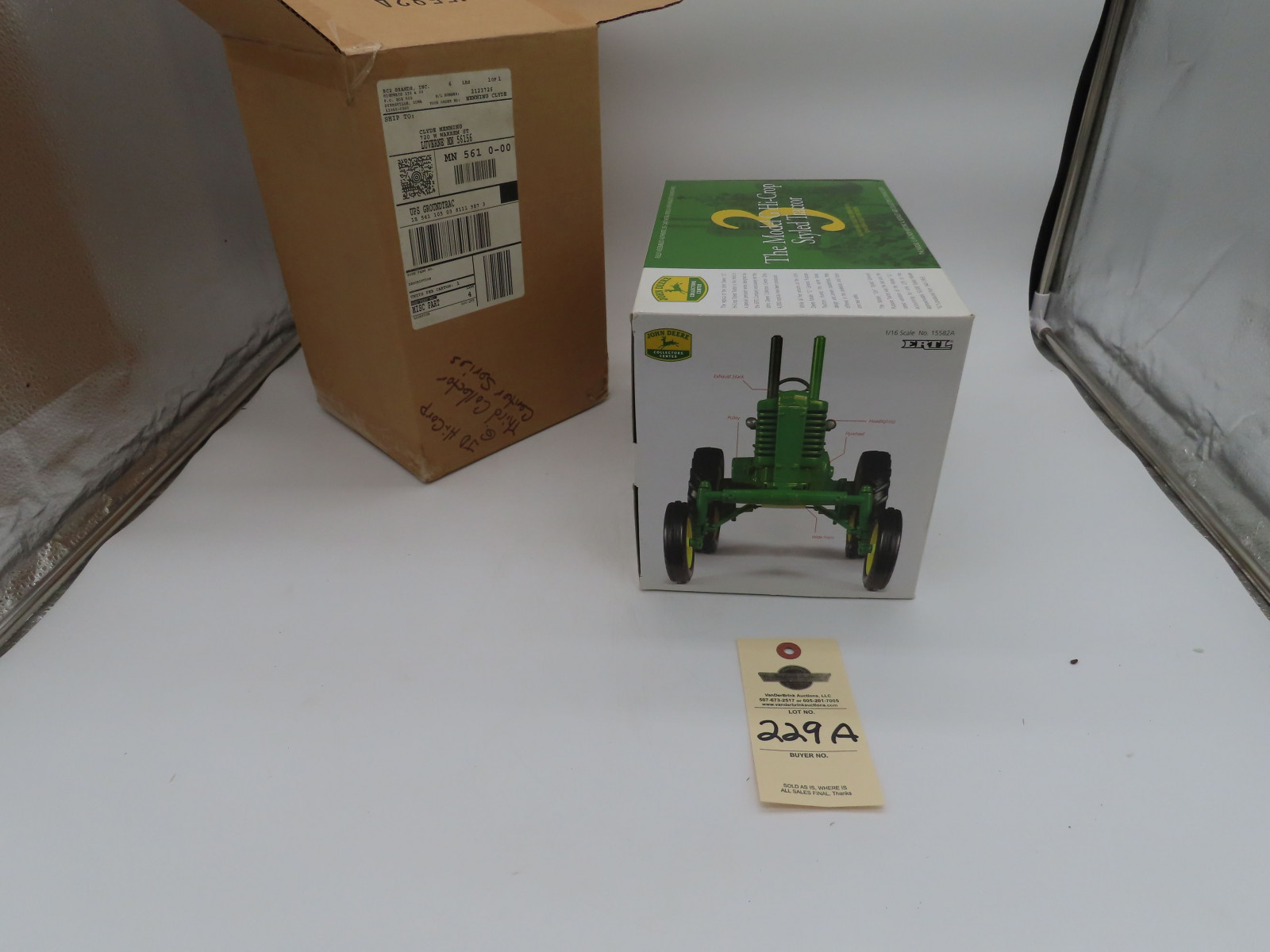 Ertl for John Deere 1/16th Scale Die-Cast The Model G Hi-Crop NIB and in opened Shipping package - Image 3