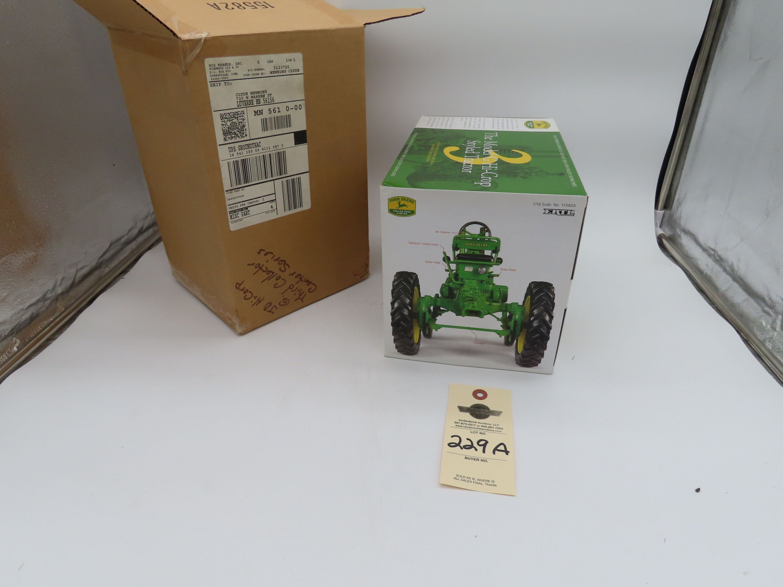 Ertl for John Deere 1/16th Scale Die-Cast The Model G Hi-Crop NIB and in opened Shipping package - Image 5