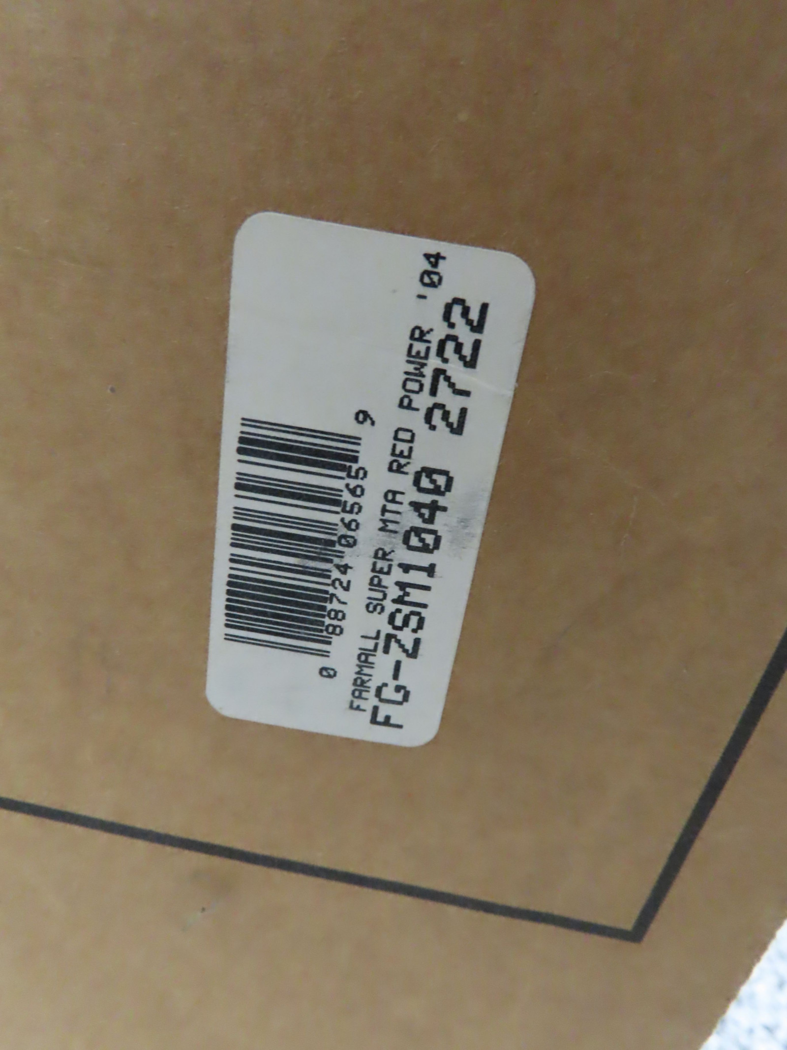 Scale Models by Ertl 2004 Red Power Farmall Super MTA pedal Tractor NIB - Image 5