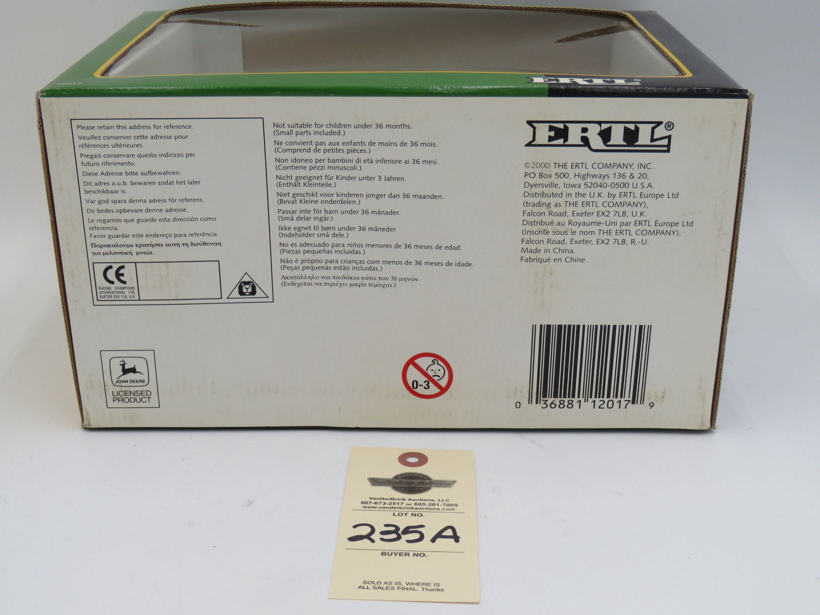 2000 Ertl John Deere Combine 2266 1/32 scale NIB - Image 5