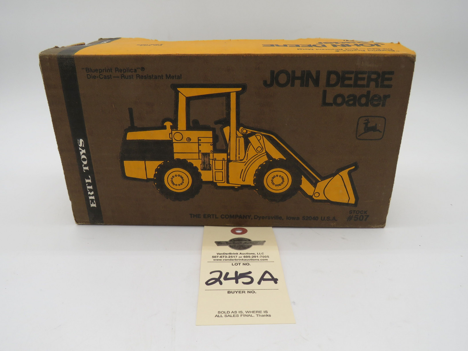 Ertl for John Deere Loader metal Die-Cast NIB D.Iowa Stock #507 1/16th Scale - Image 4