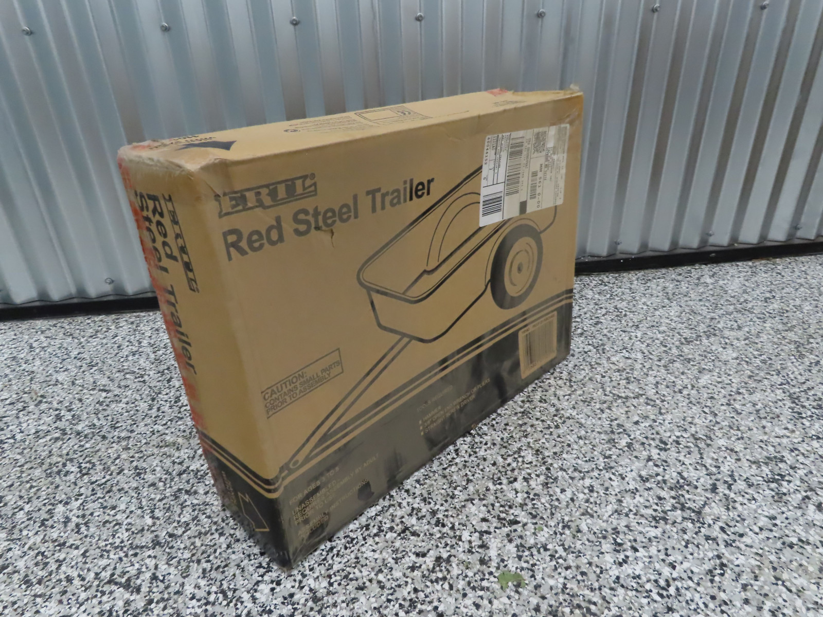 Ertl Red Steel Trailer NIB - Image 1