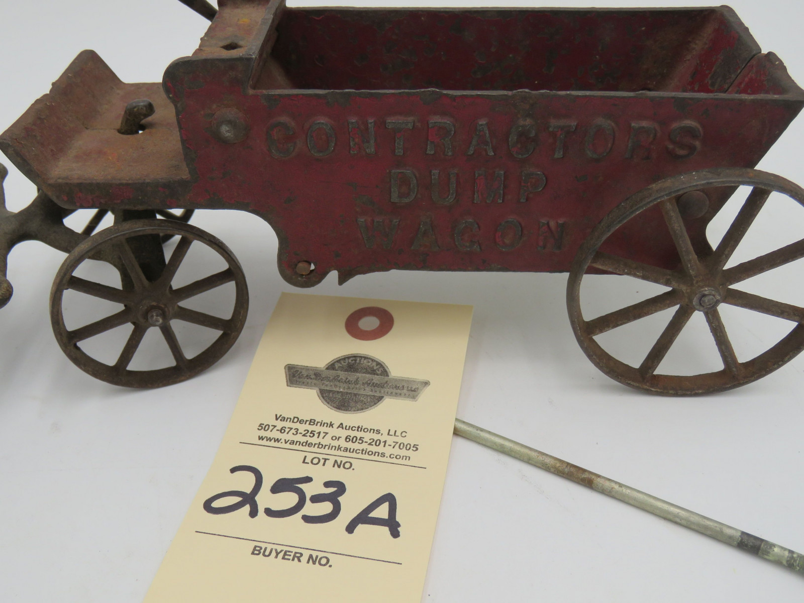Metal Horse carriage with Contractor Dump Wagon. Unique set. No Box. - Image 3