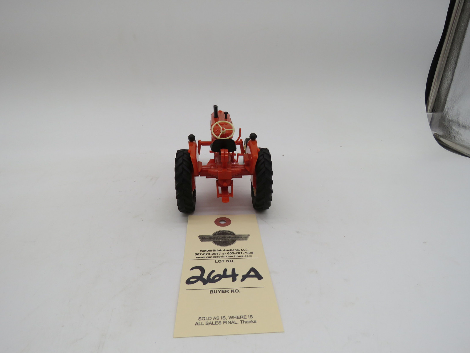 1988 Beaver Falls Show Tractor Allis-Chalmers D15 orange wide front plastic die-cast. - Image 3