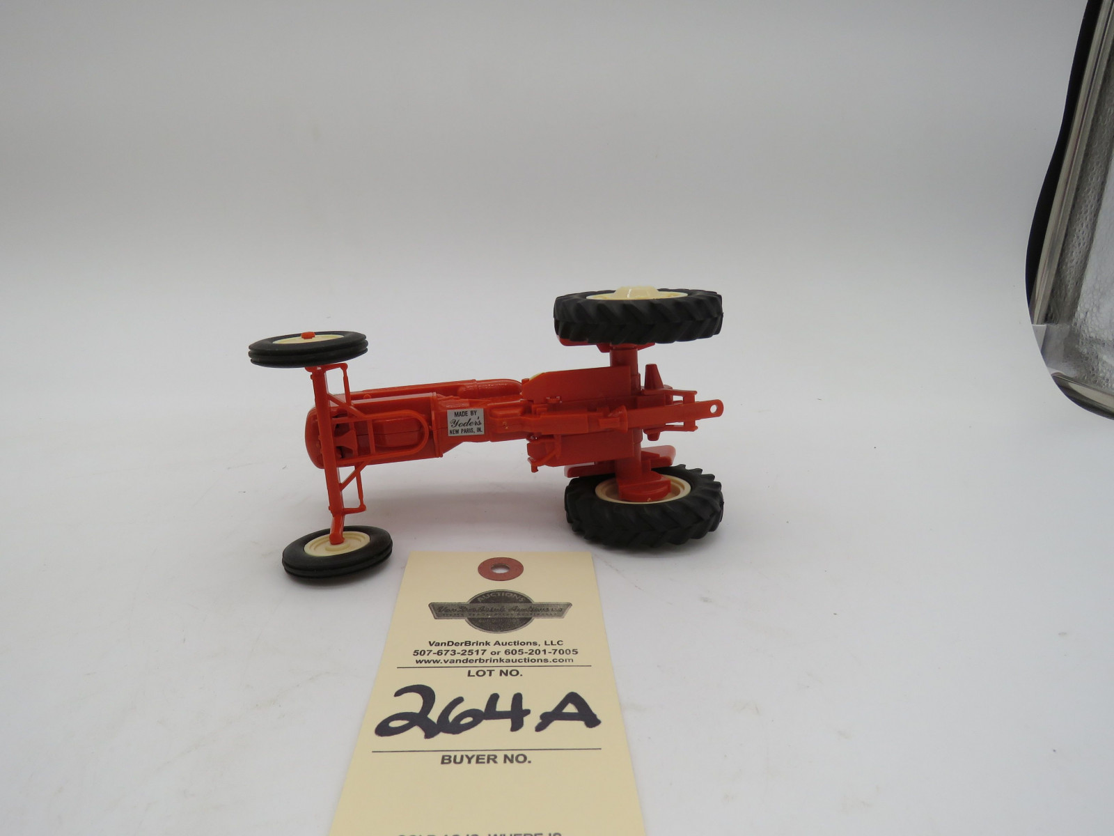 1988 Beaver Falls Show Tractor Allis-Chalmers D15 orange wide front plastic die-cast. - Image 5