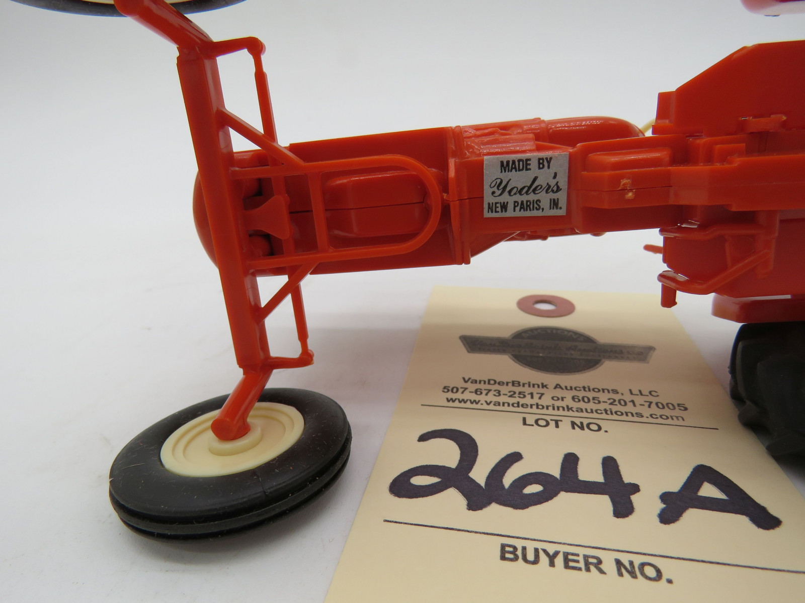 1988 Beaver Falls Show Tractor Allis-Chalmers D15 orange wide front plastic die-cast. - Image 6