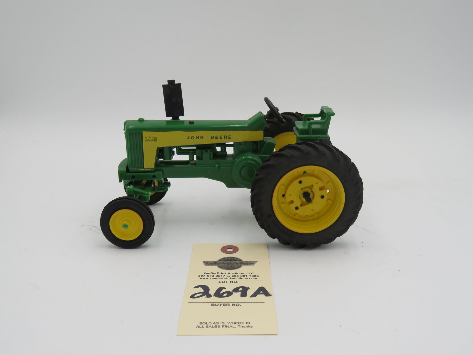 John Deere 530 Plastic tractor 1987 Flow City. Firestone Tires Opened box. - Image 1