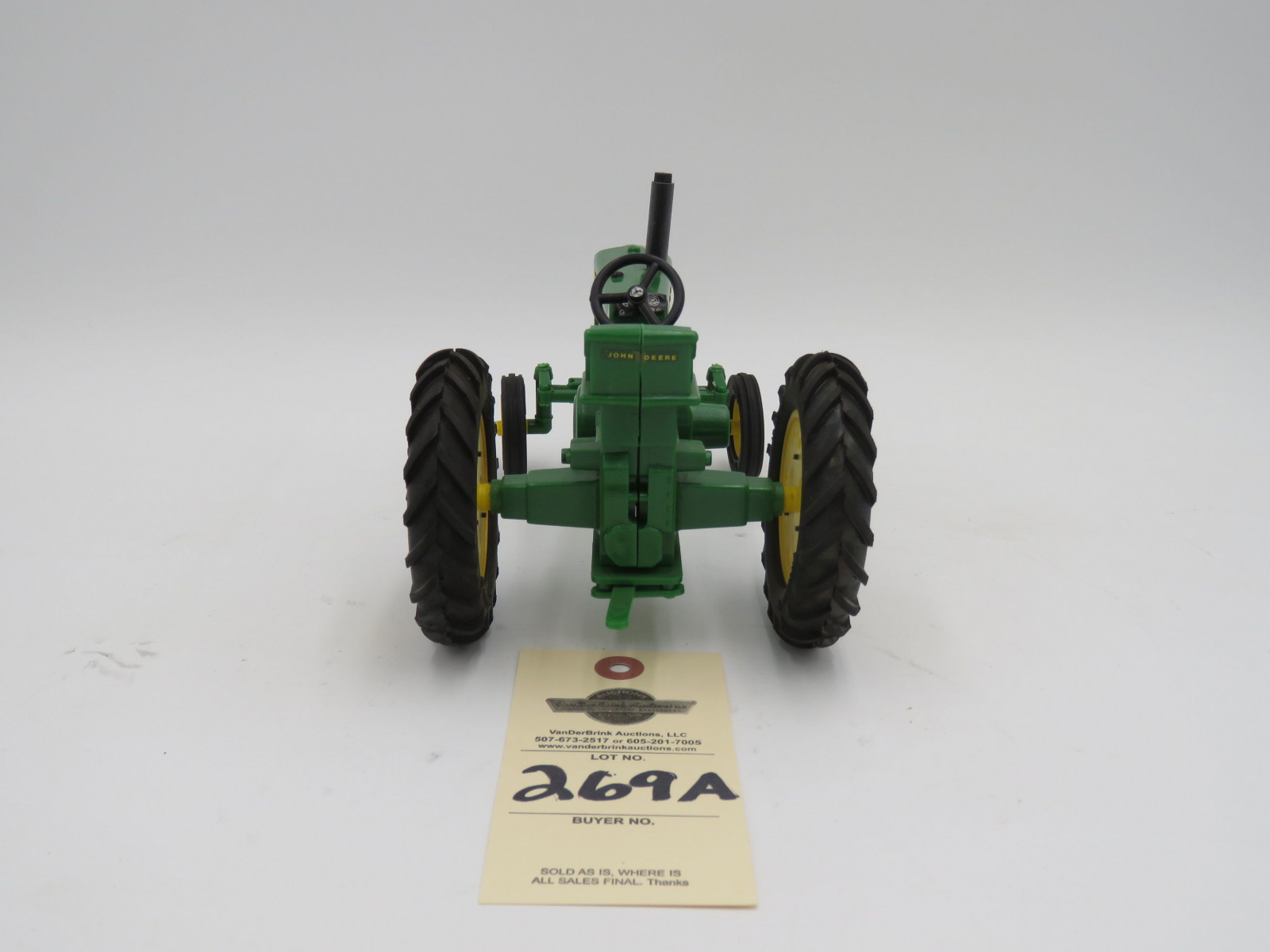 John Deere 530 Plastic tractor 1987 Flow City. Firestone Tires Opened box. - Image 4