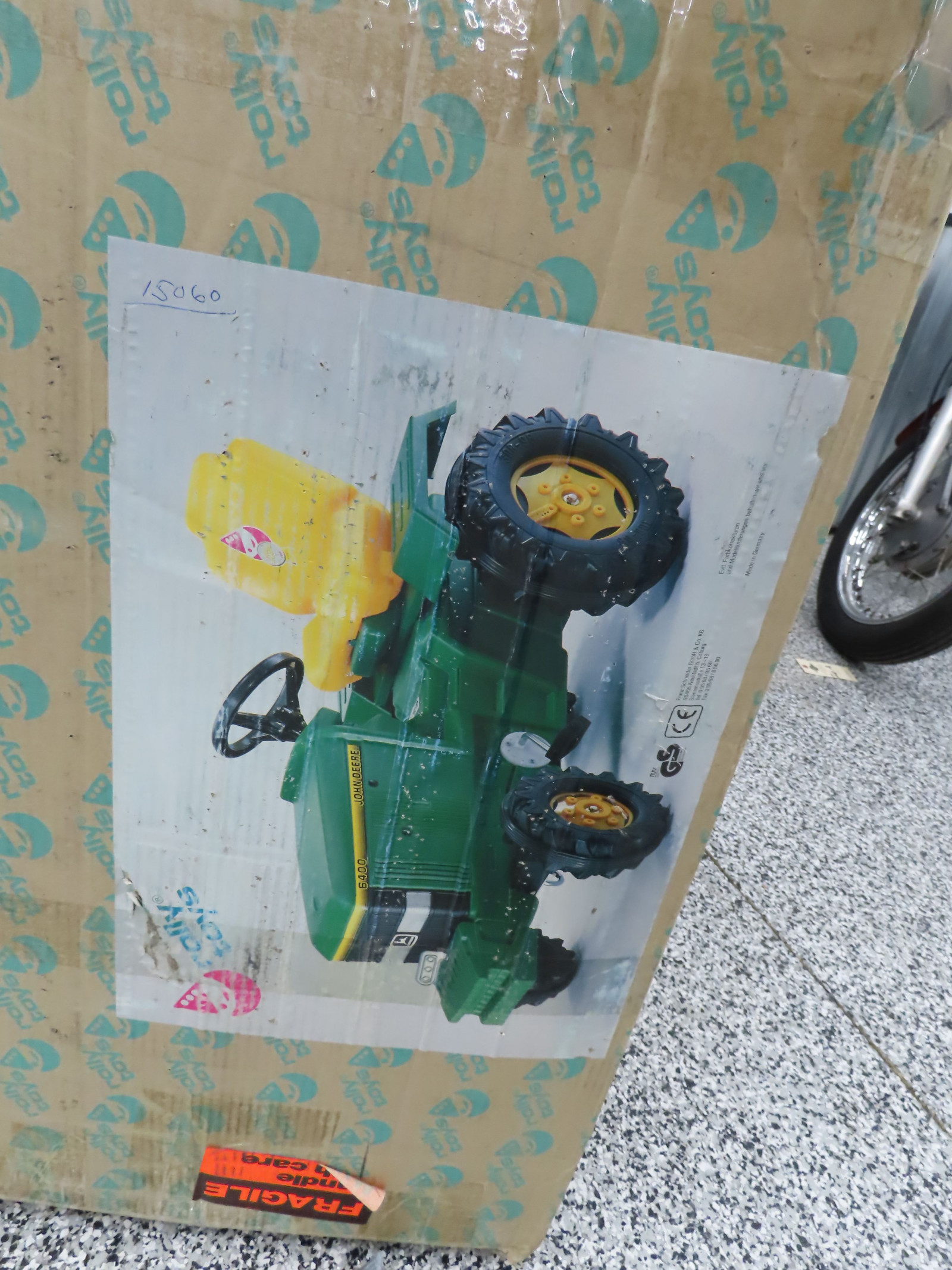 Rolly Toys made in Germany Plastic John Deere 6400 Kids Pedal Tractor NIB - Image 6