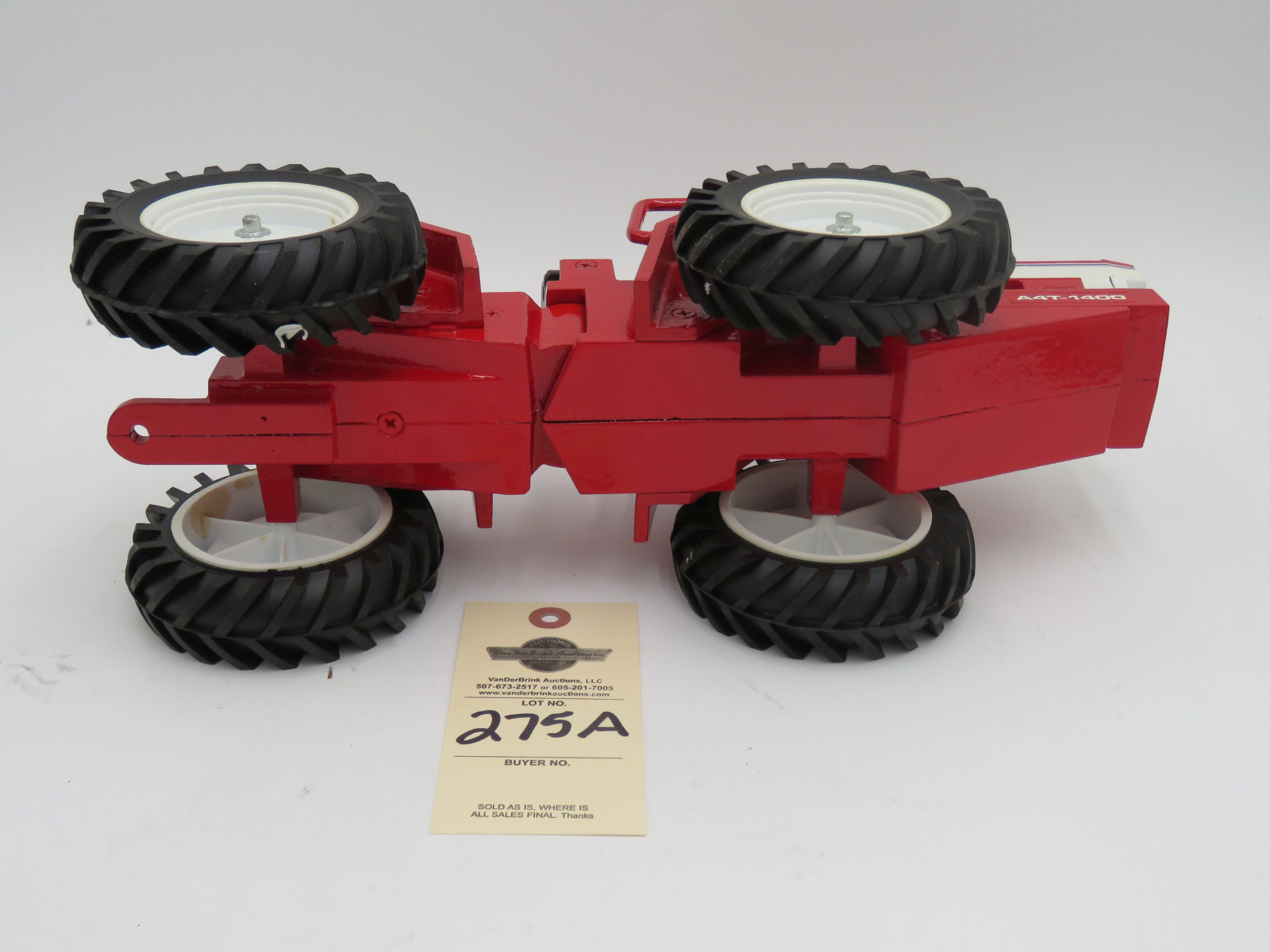 Plainsman A4T-1400 metal die-cast tractor. AGCO Corporation Collector Edition January 2000. No box. - Image 4