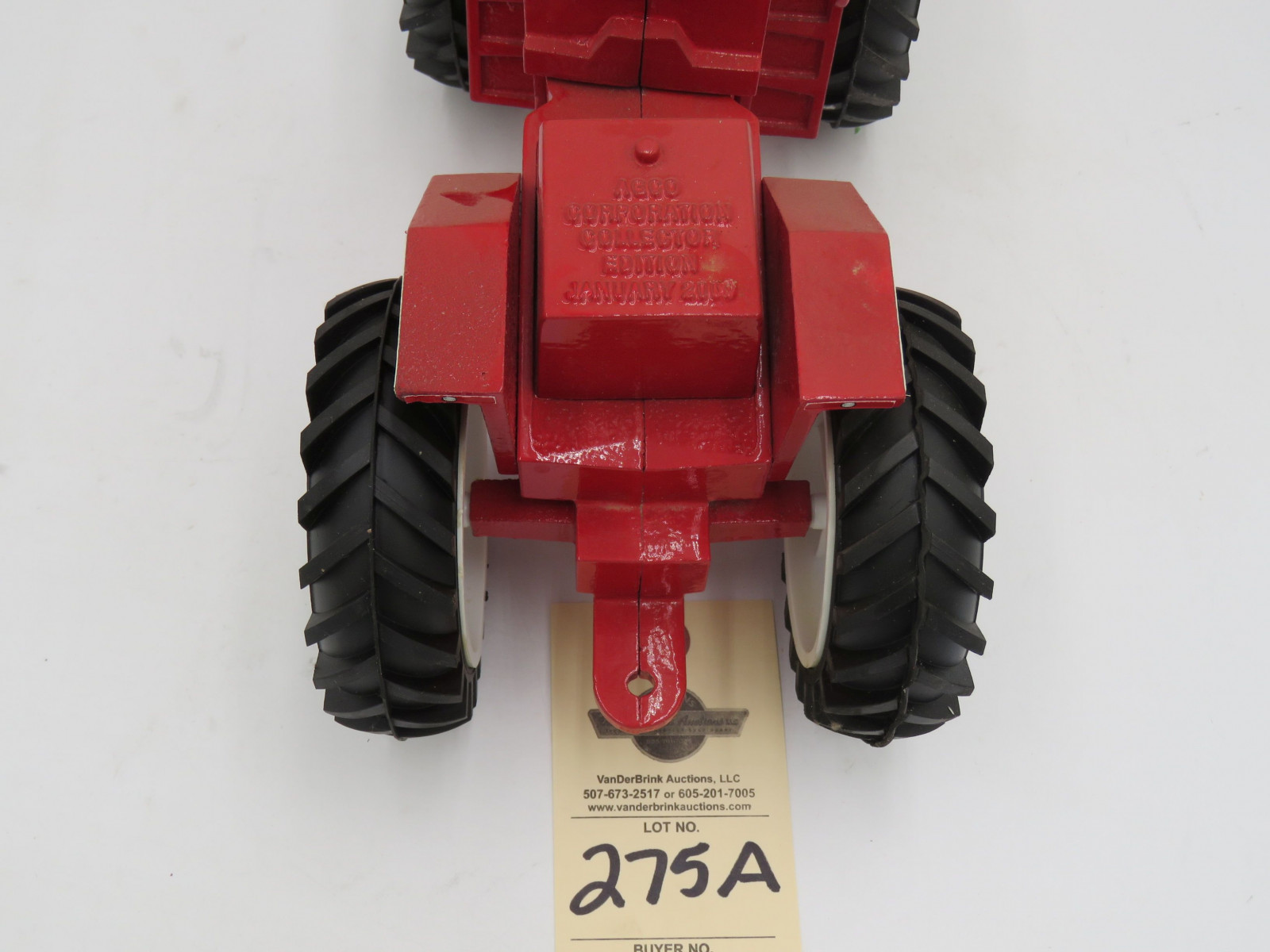 Plainsman A4T-1400 metal die-cast tractor. AGCO Corporation Collector Edition January 2000. No box. - Image 6