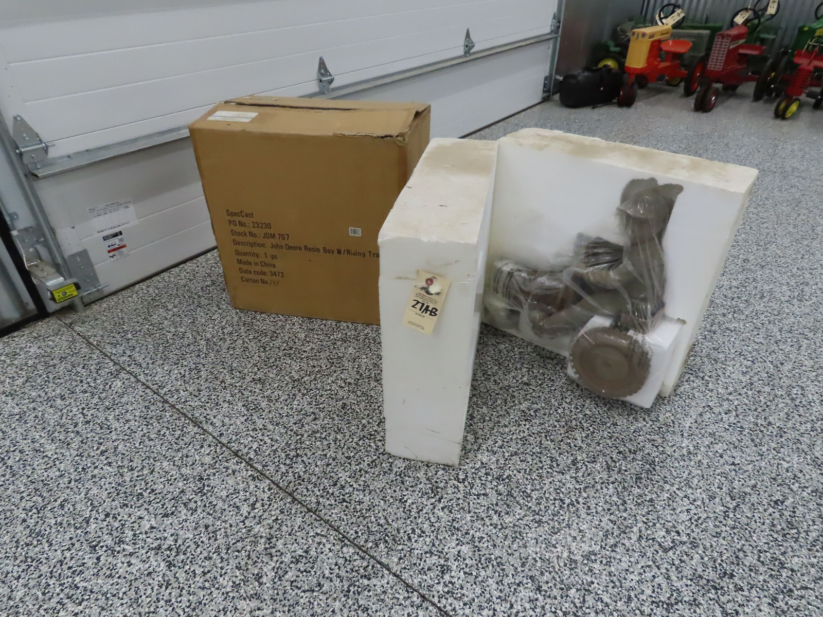 John Deere Resin Boy on Tractor- Selling as Pair NIB and New in Styrofoam packaging - Image 6