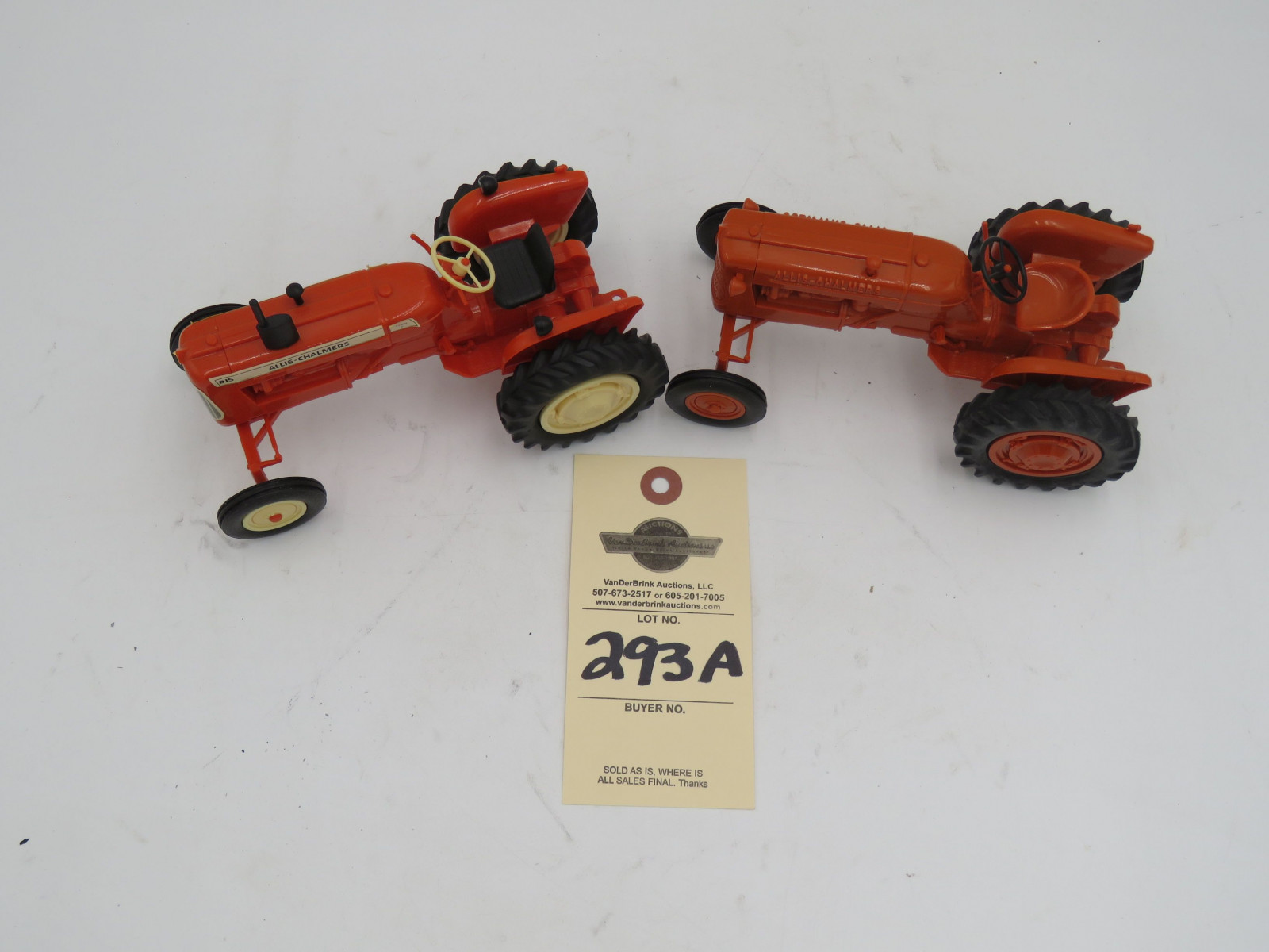 Yoder Orange Allis Chalmers D-14 in Opened Box and Yoder Allis Chamers D-15 that had No Box - Image 2