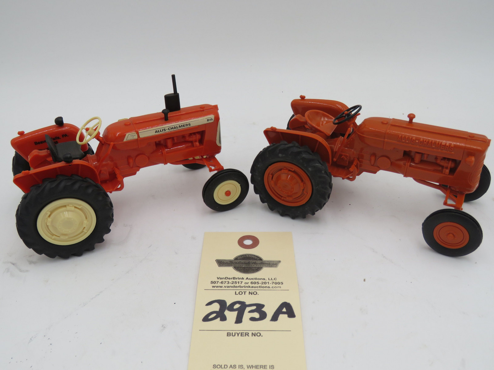 Yoder Orange Allis Chalmers D-14 in Opened Box and Yoder Allis Chamers D-15 that had No Box - Image 3