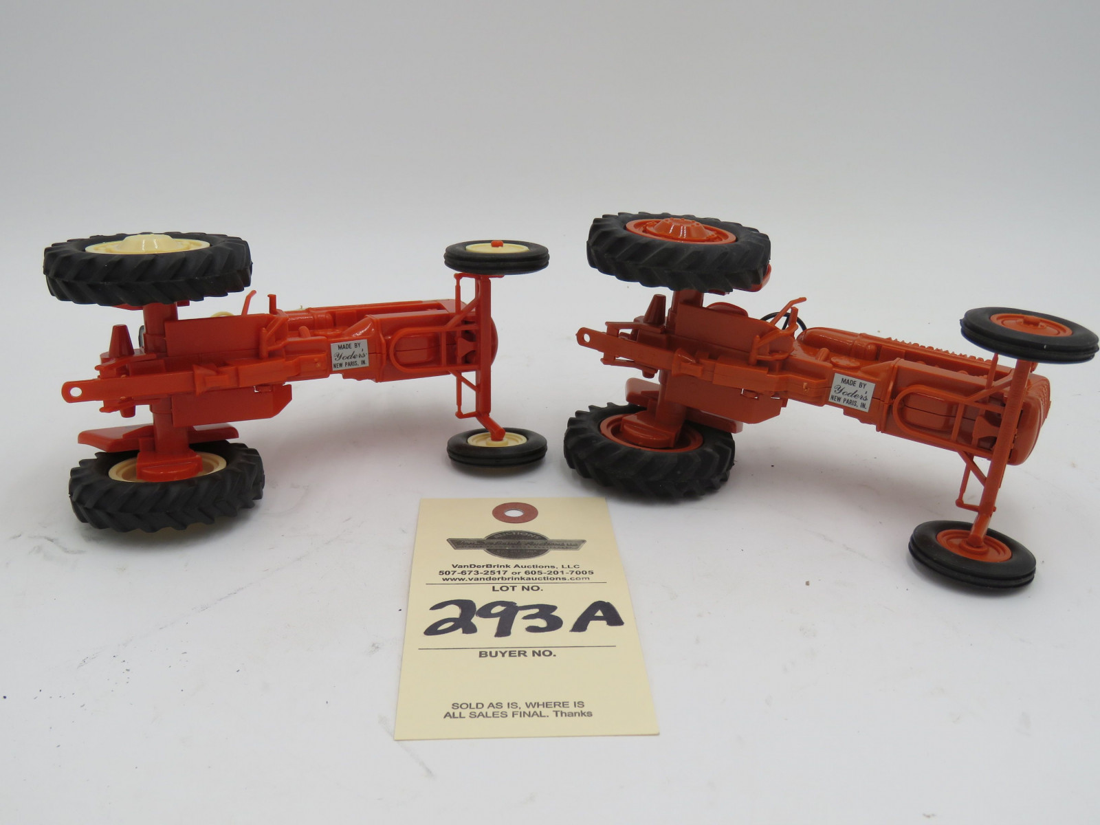 Yoder Orange Allis Chalmers D-14 in Opened Box and Yoder Allis Chamers D-15 that had No Box - Image 5