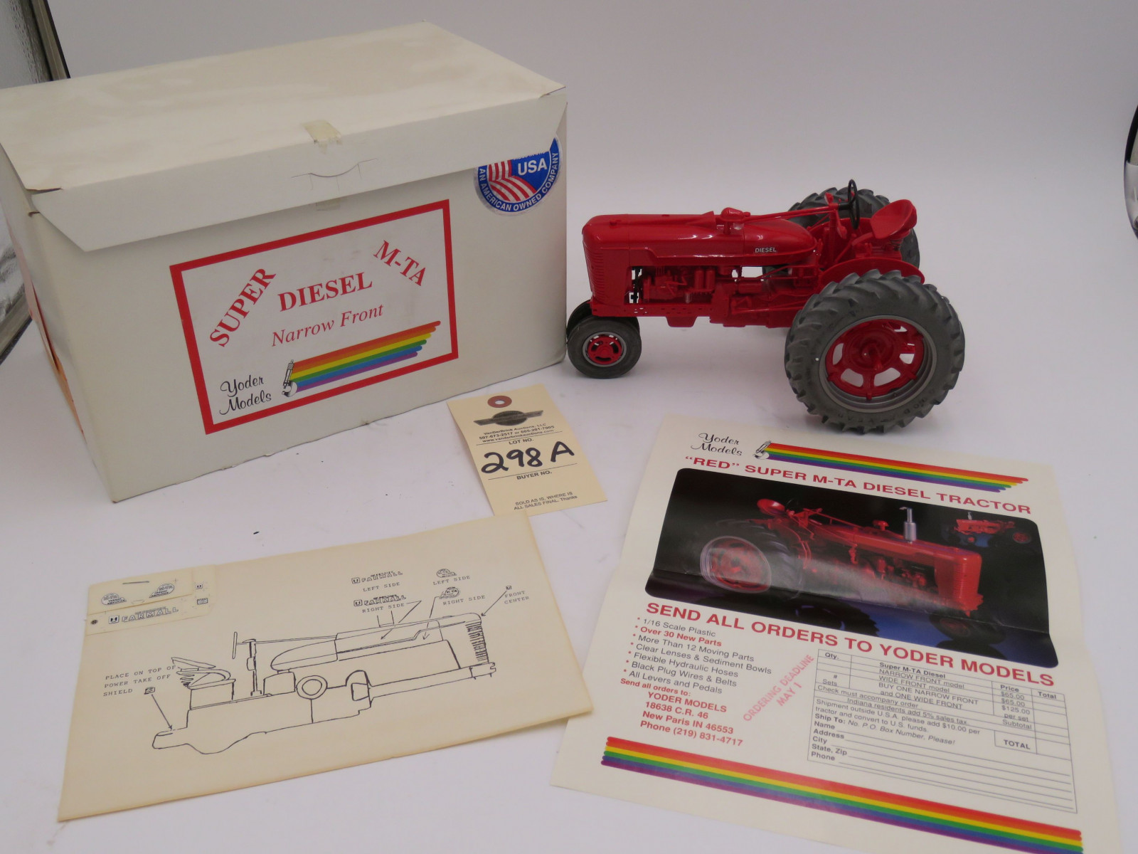 Yoder Models Super MTA Diesel Narrow Front in original Box Opened - Image 3