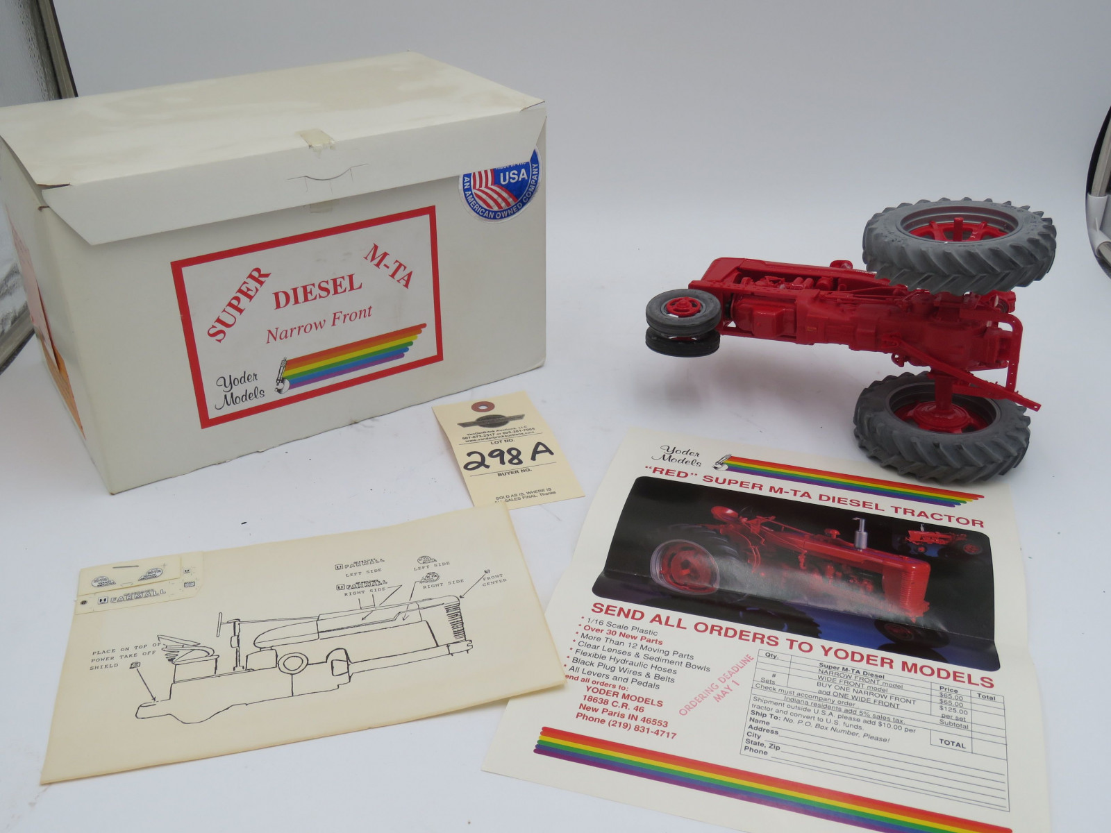 Yoder Models Super MTA Diesel Narrow Front in original Box Opened - Image 4