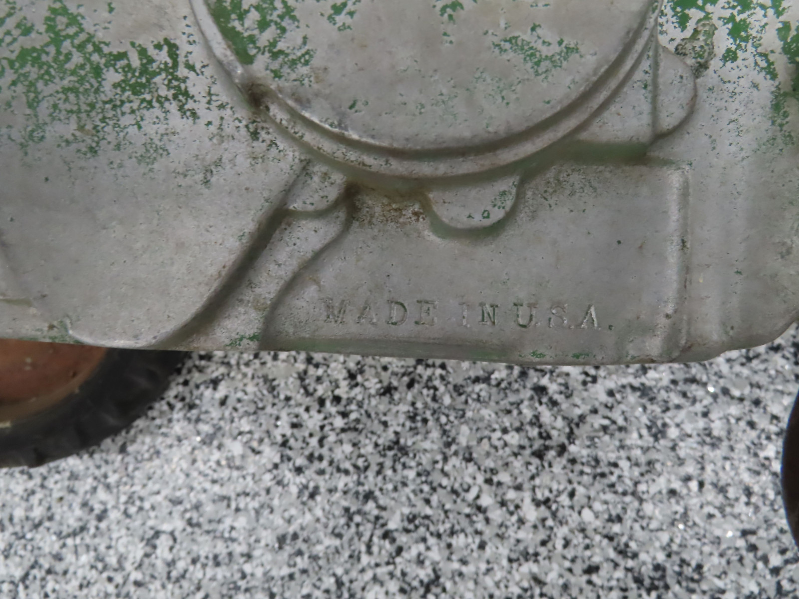 John Deere Model A Chain Drive Cast Iron Pedal Tractor Open Engine - Image 11