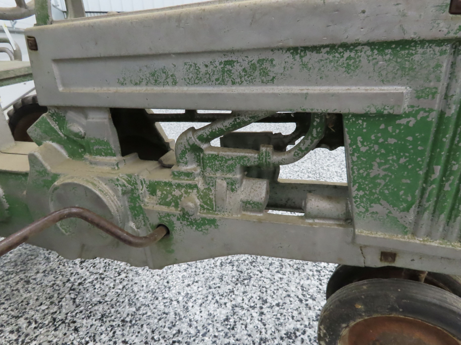 John Deere Model A Chain Drive Cast Iron Pedal Tractor Open Engine - Image 2