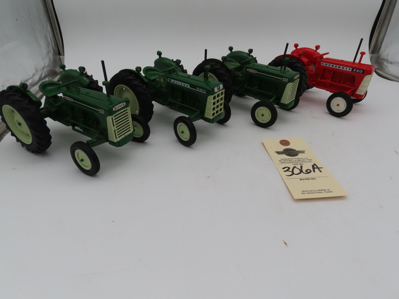 Yoder Group- 3 Yoder Oliver 550 Tractors and 1 Yoder cockshutt 550 Tractor No Boxes - Image 1
